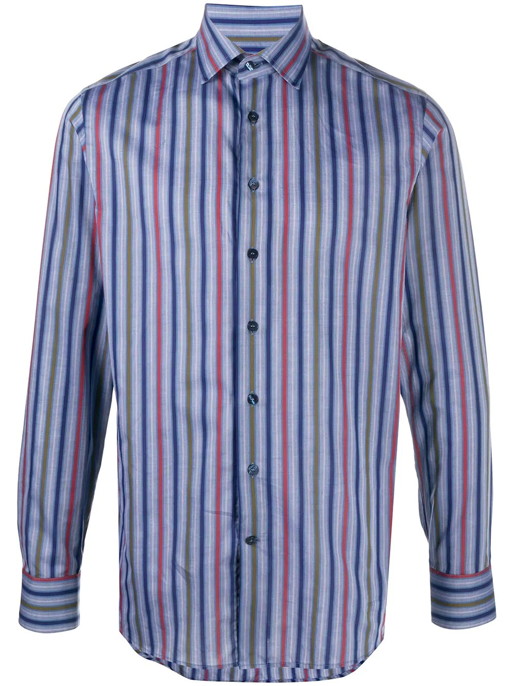 striped long-sleeve shirt - 1