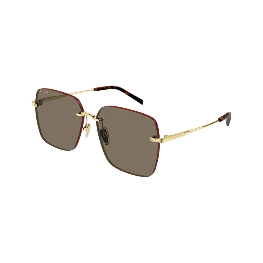 Gucci Brown Square Ladies Sunglasses GG1955SA 002 60 - 1