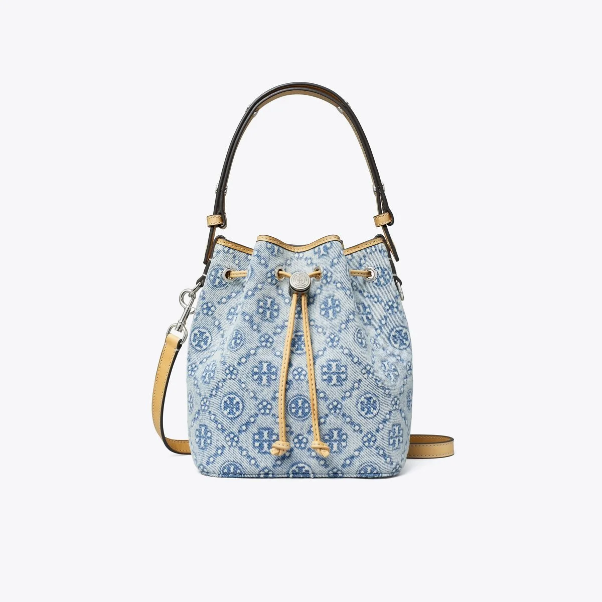 T Monogram Denim Mini Bucket Bag - 1