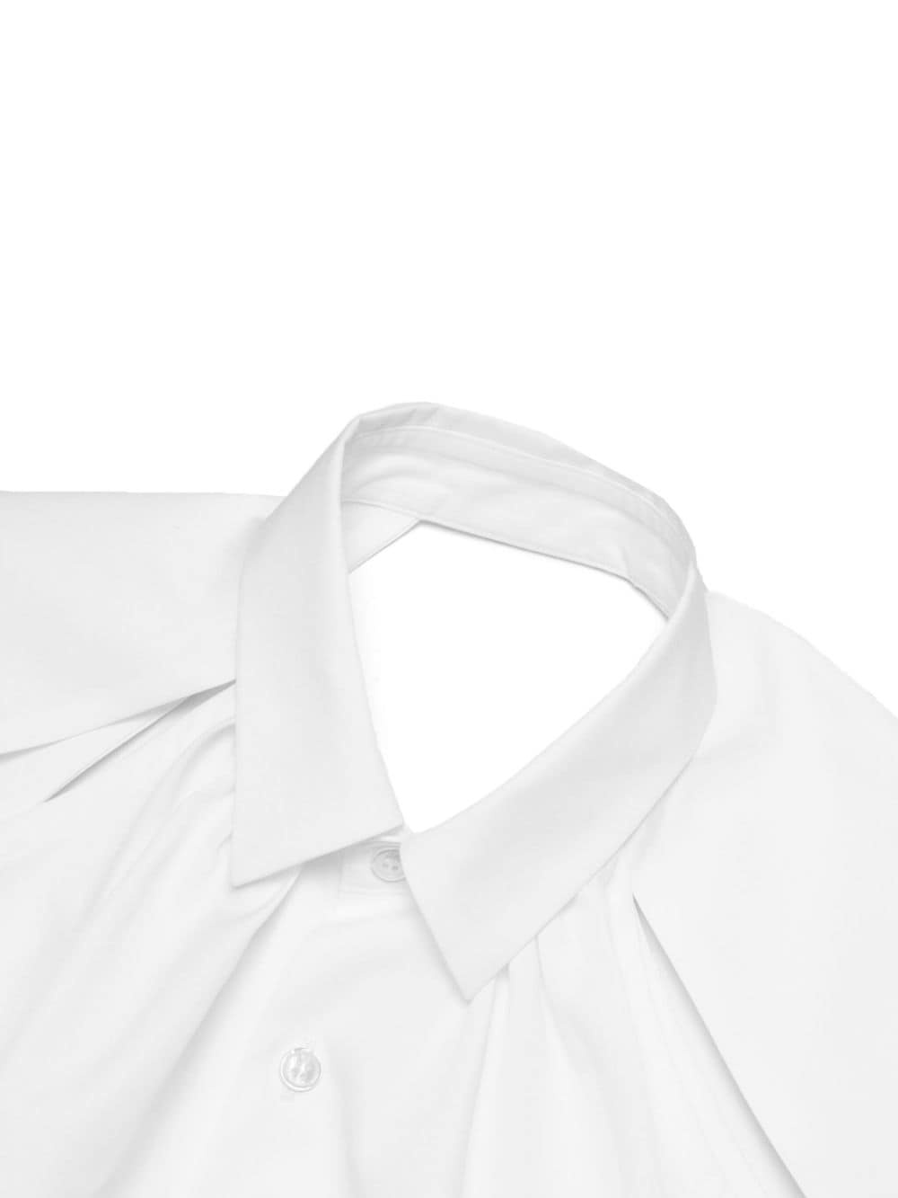 cut-out detailing cotton shirt - 6