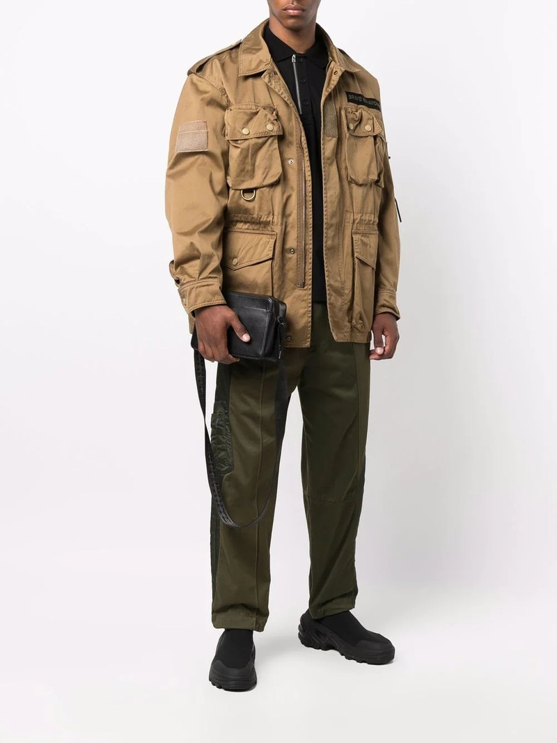 Diesel satin-panelled drawstring trousers outlook