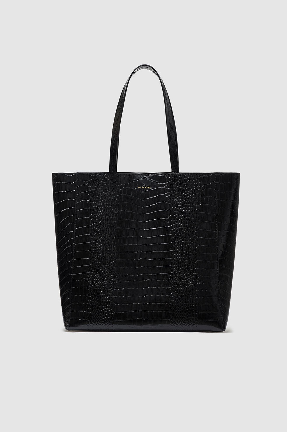 Elly Tote - Black Embossed - 1