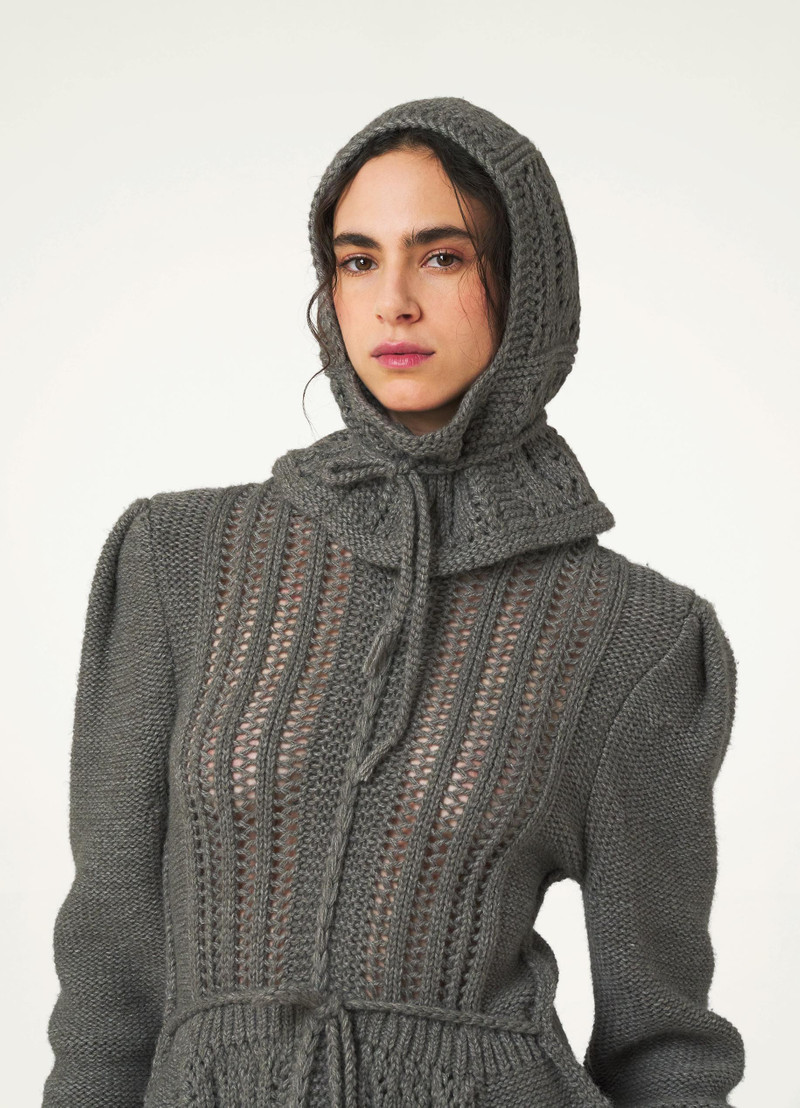 TEXTURED STITCH HOOD
ALPACA BLEND 1