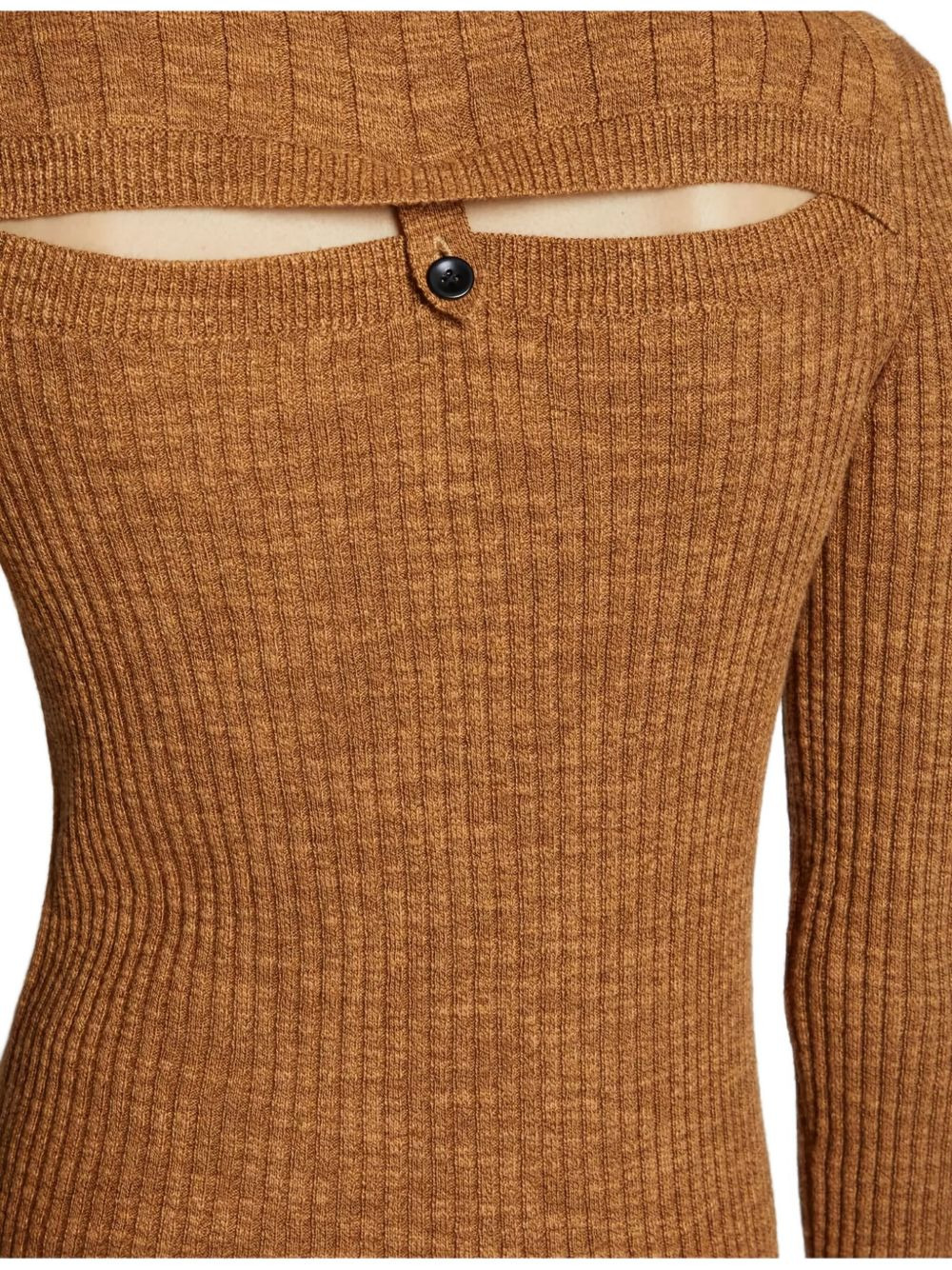 ribbed open-back top - 4