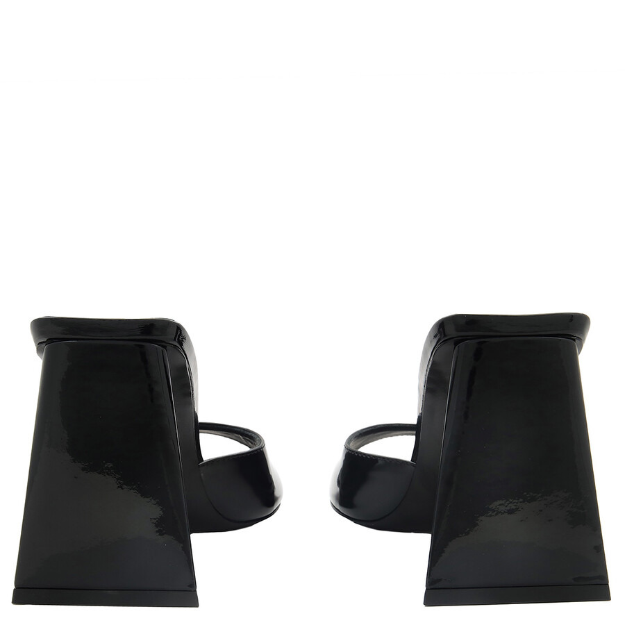 The Attico Mini Devon 85 Patent Leather Sandals - 3