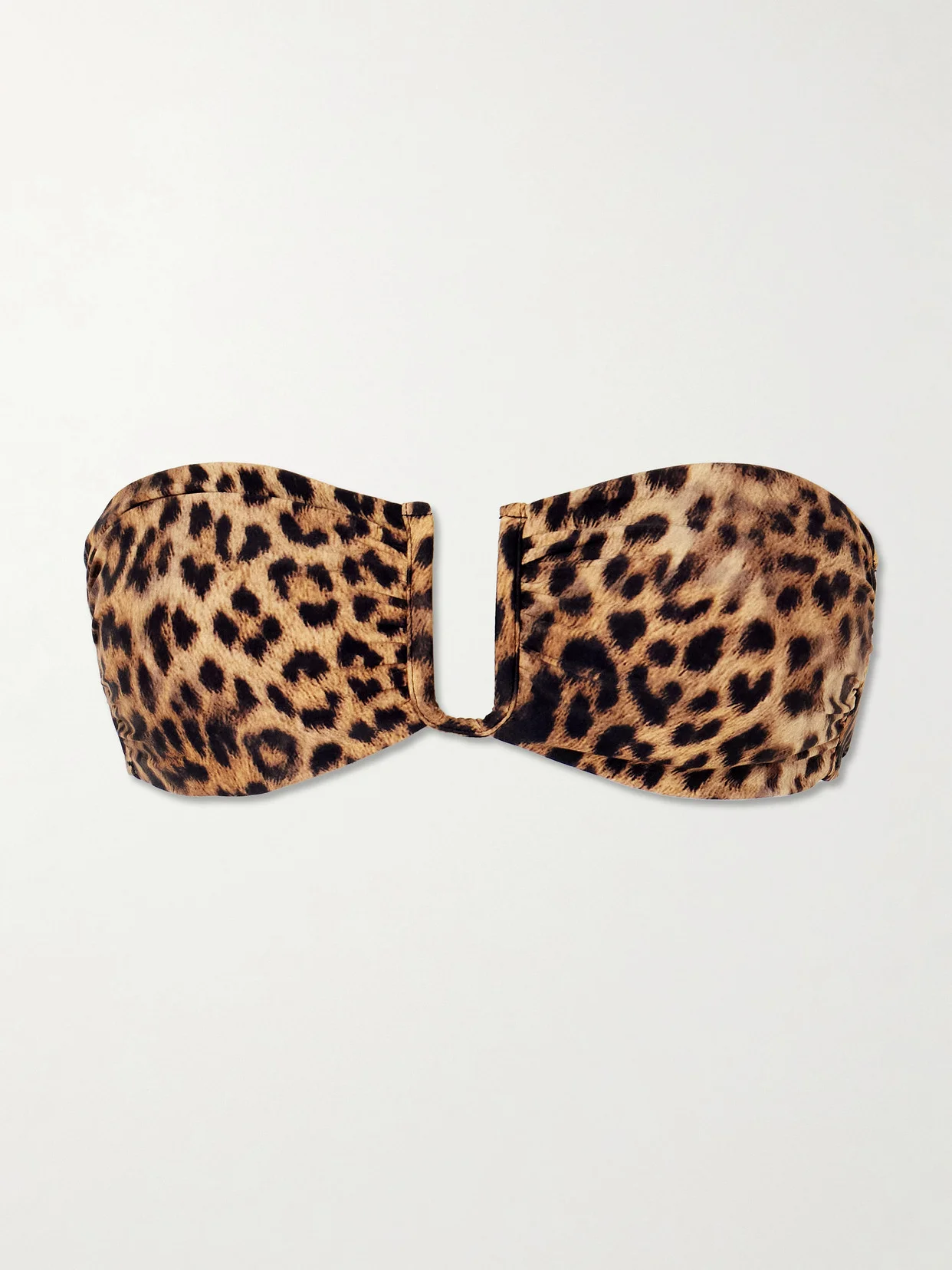 Prague Leopard-print Bandeau Bikini Top - 1