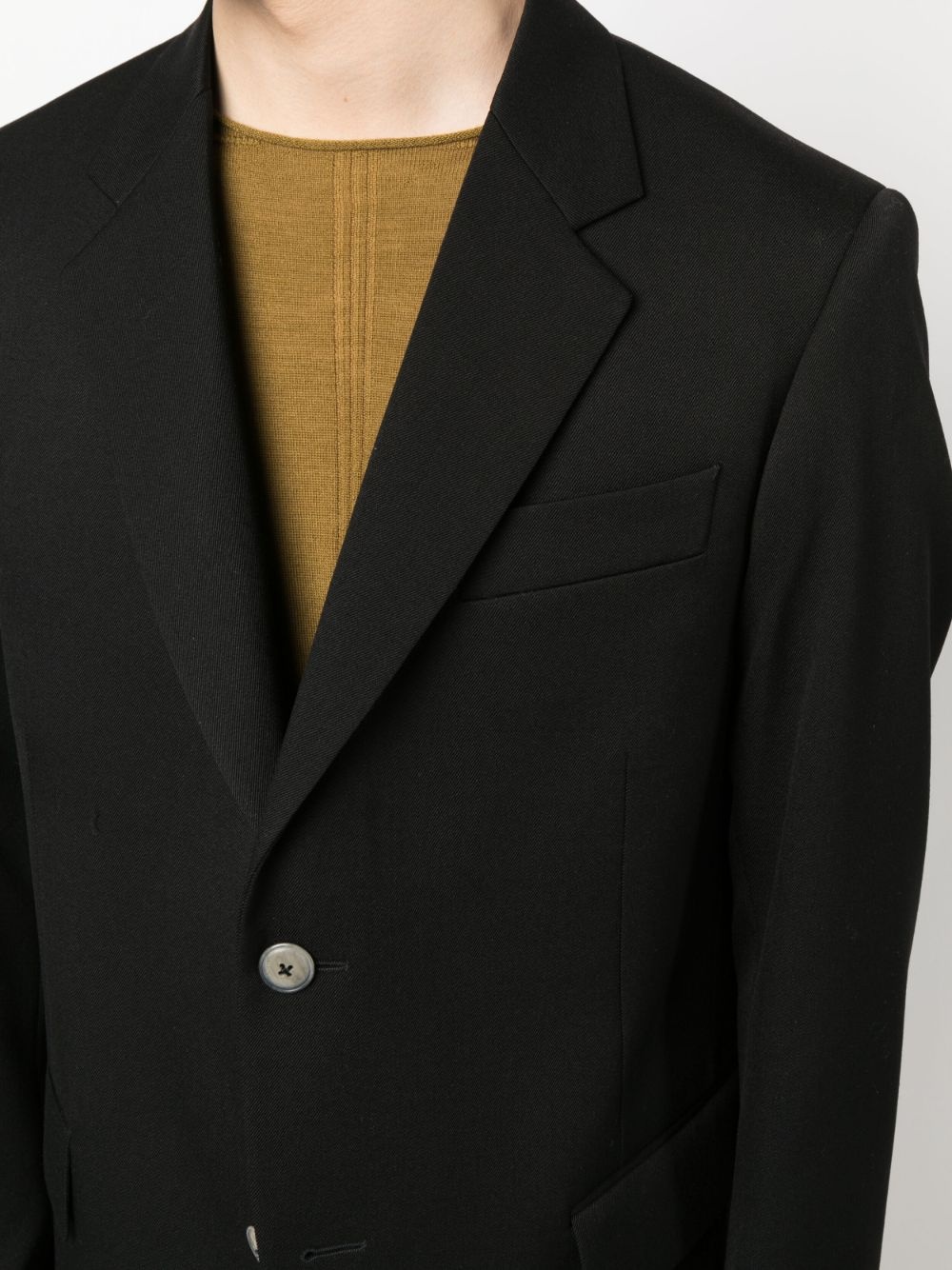 single-breasted wool blazer - 5