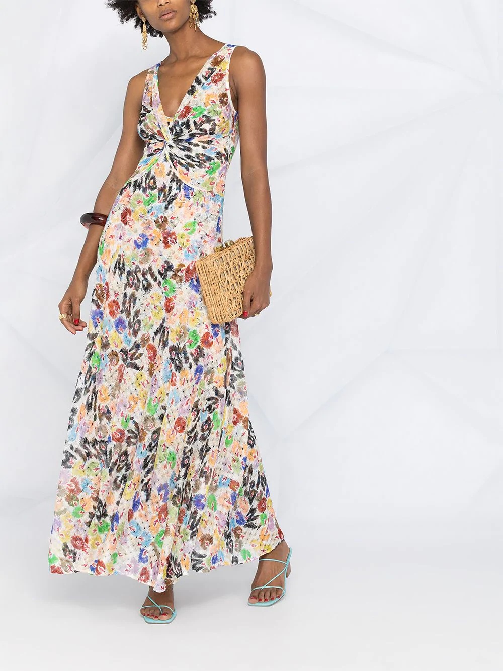 abstract-print maxi dress - 2