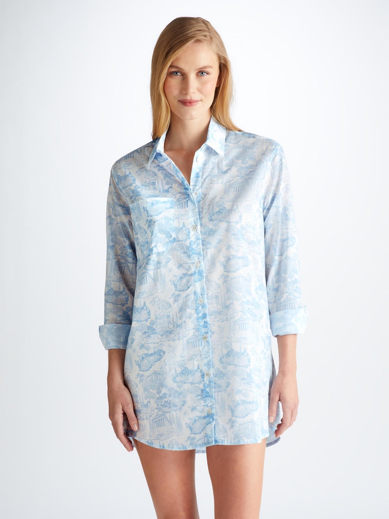Women's Nightshirt Ledbury 77 Cotton Batiste White - 3