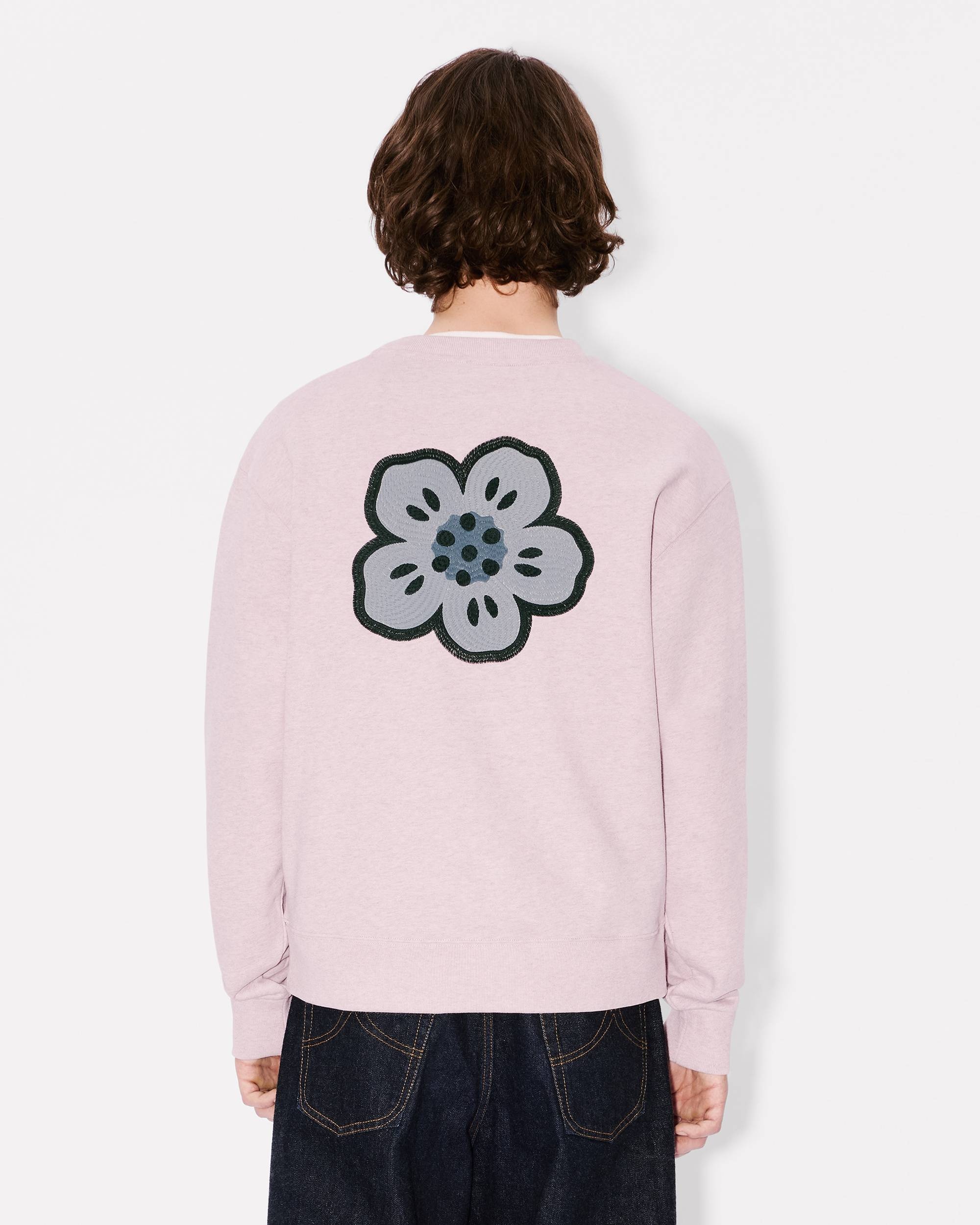 'Boke Flower' embroidered sweatshirt in cotton - 4