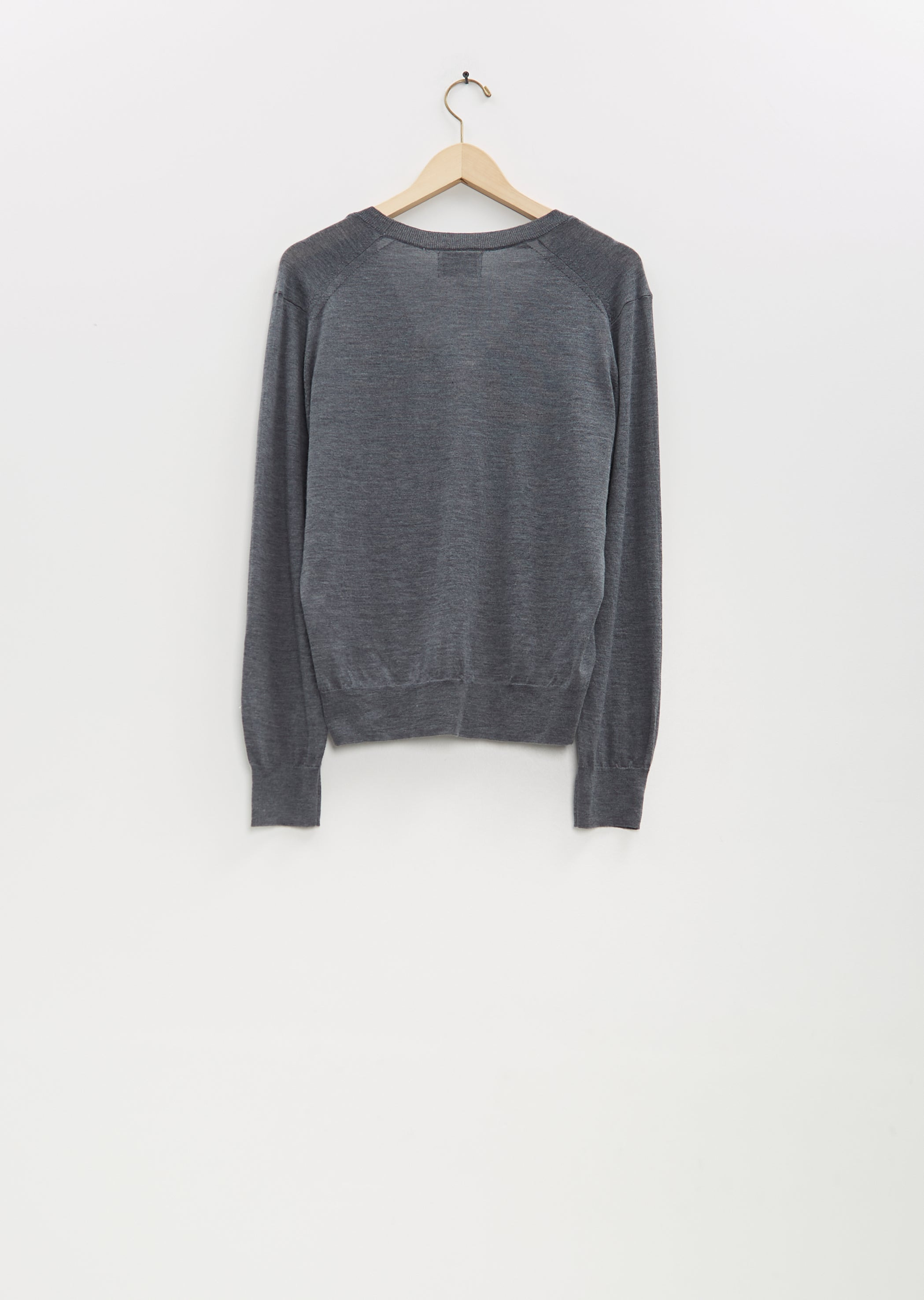 Julio Lightweight Cashmere Sweater — Anthracite Melange - 6