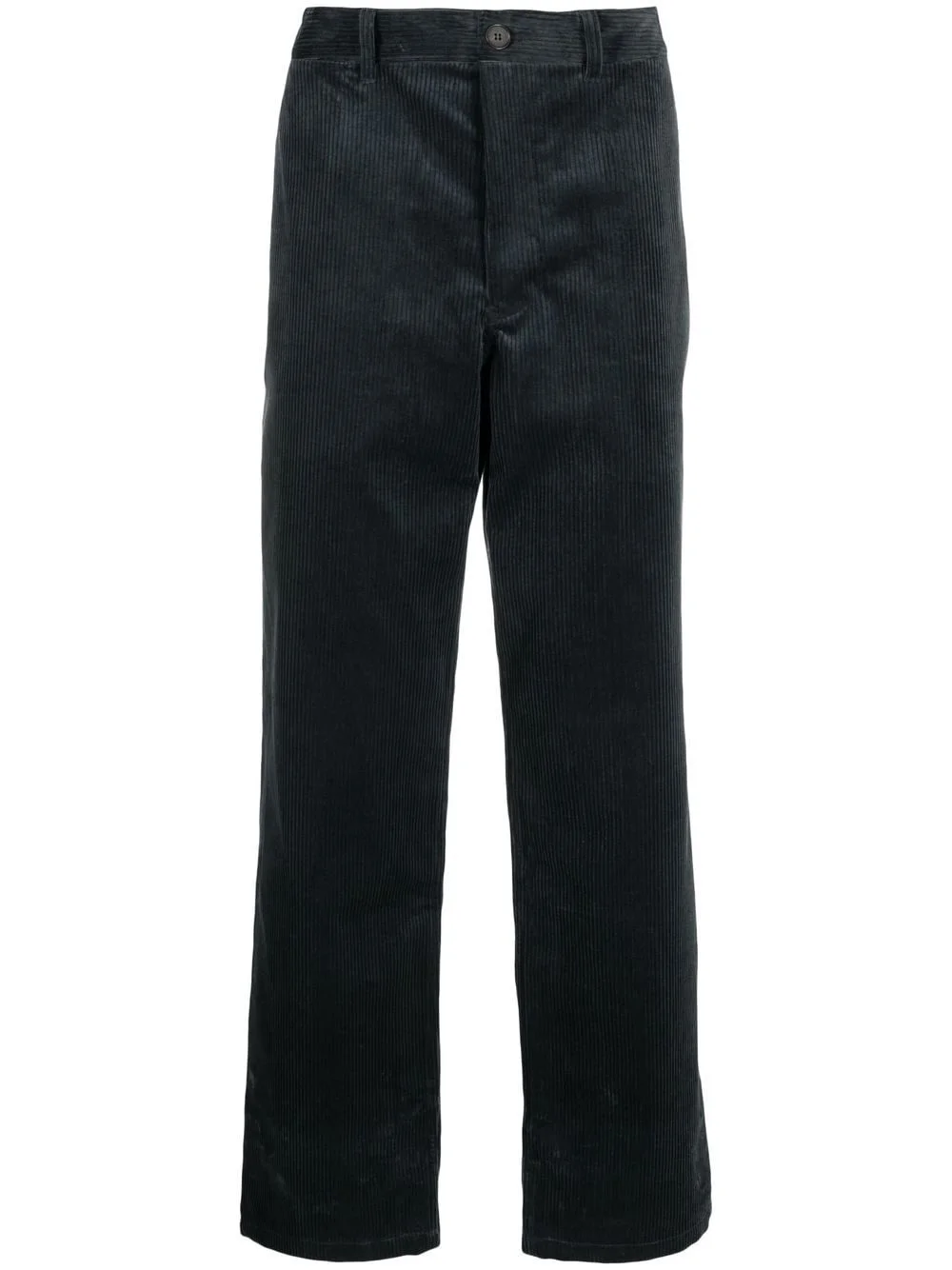 corduroy straight-leg cut trousers - 1