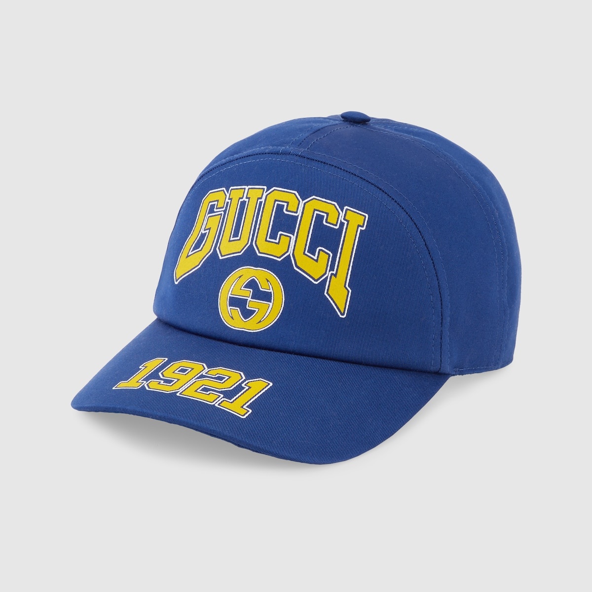 Gucci print cotton baseball hat - 1