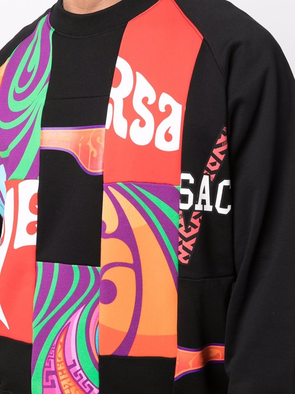 Medusa music patchwork-detail sweatshirt - 5