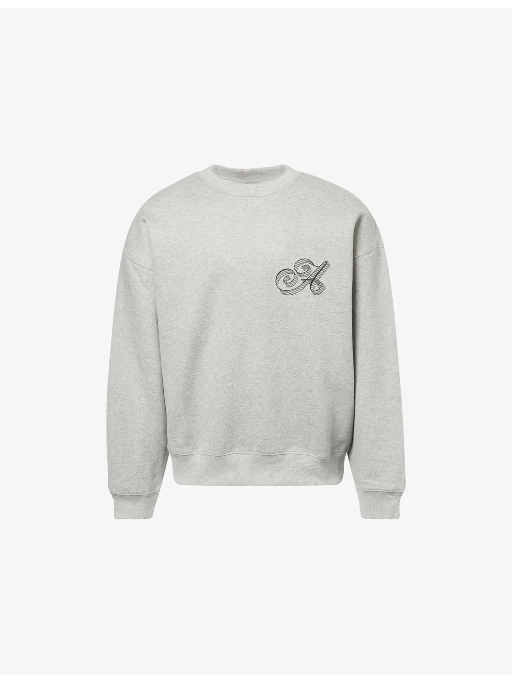 Script Crewneck Cotton-Jersey Sweatshirt - 1