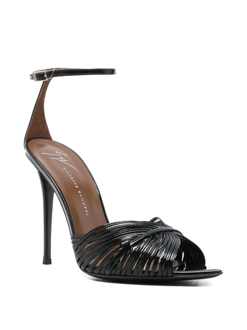 Giuseppe Zanotti 105mm Intriigo Shell leather sandals outlook