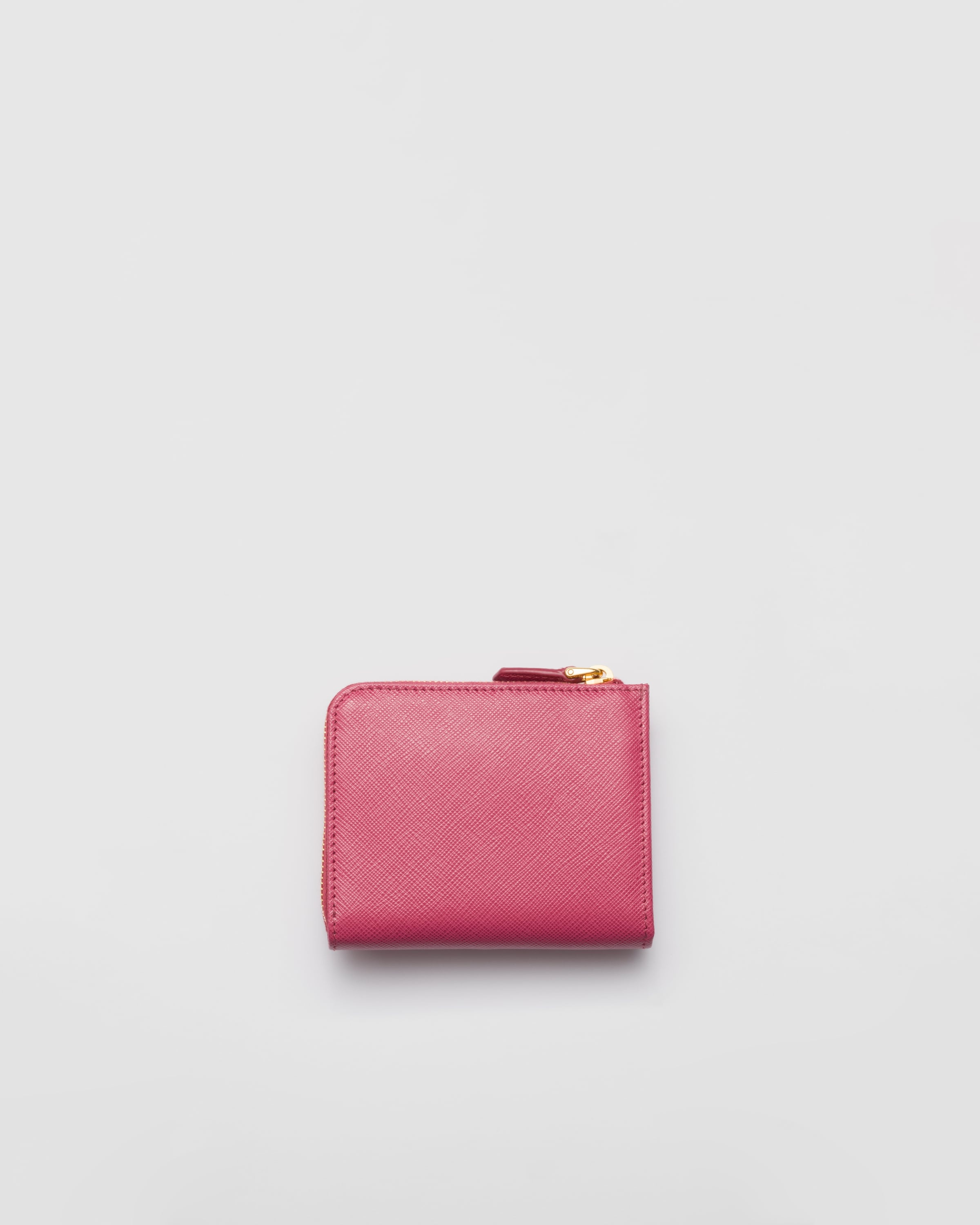 Small Saffiano leather zipper wallet - 3