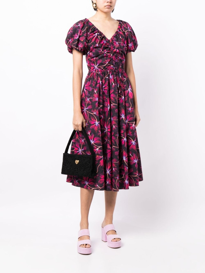 ULLA JOHNSON Cecile floral-print dress outlook