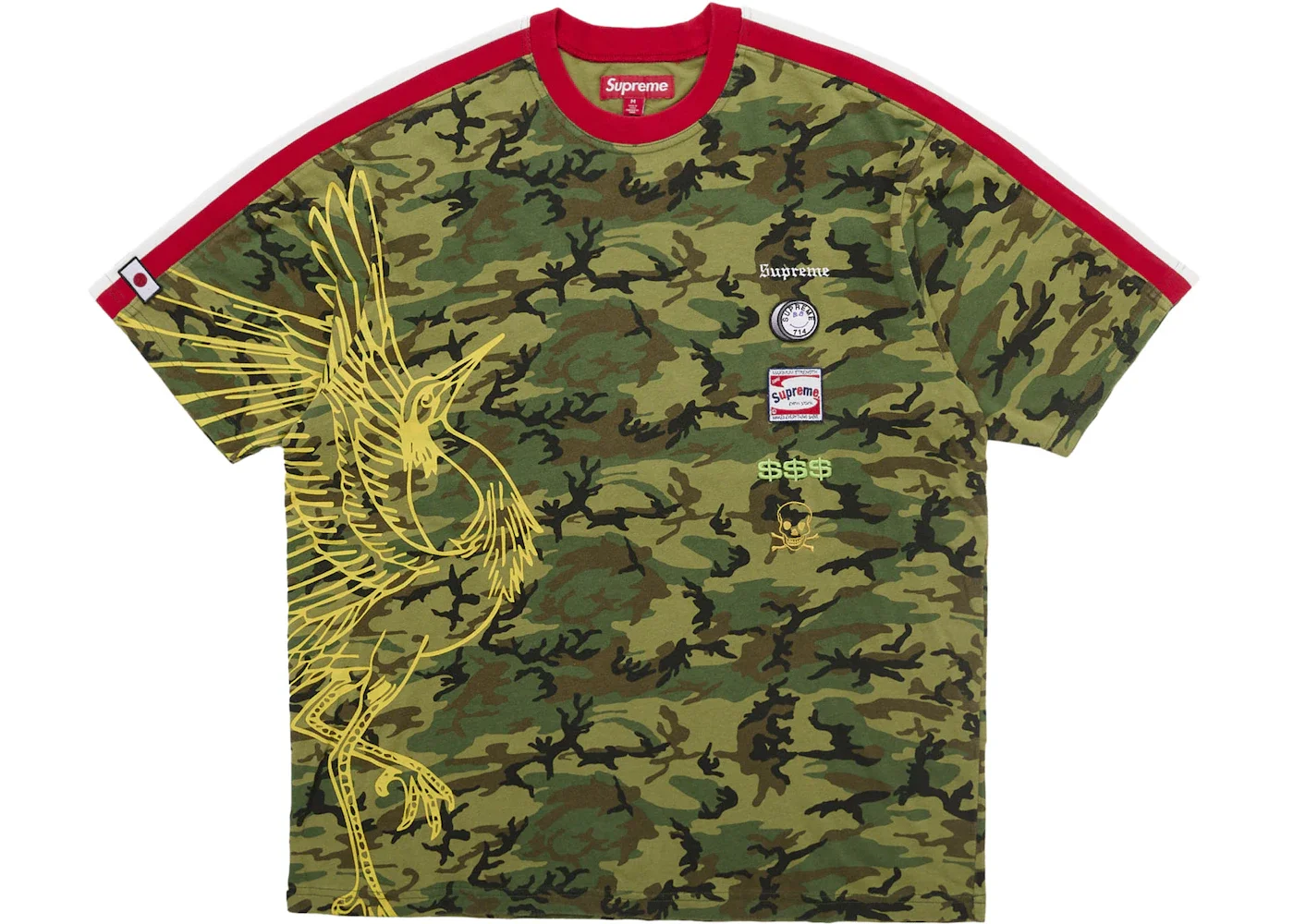Supreme Crane S/S Top Woodland Camo - 1