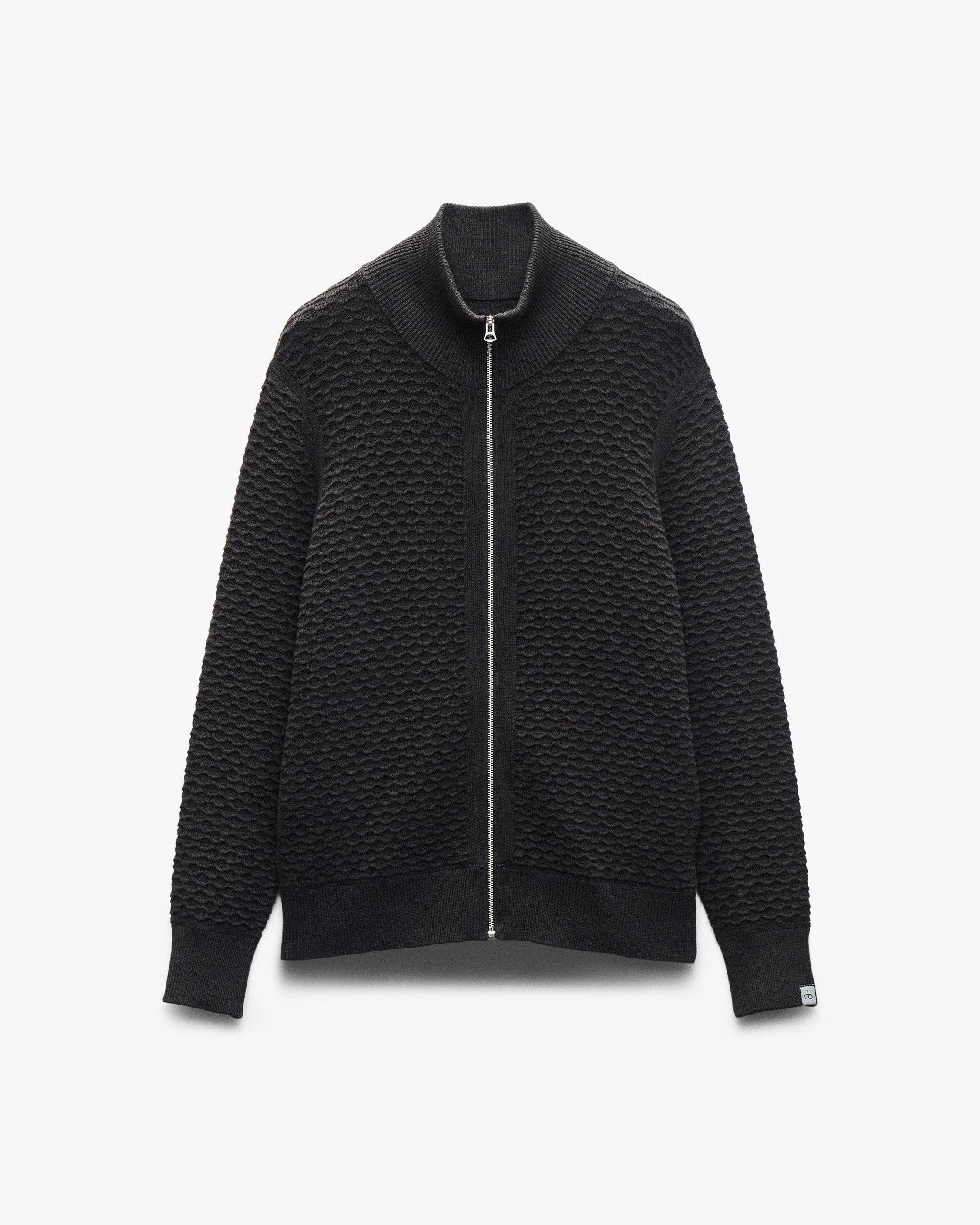 Andrew Cotton Full-Zip Sweater - 1