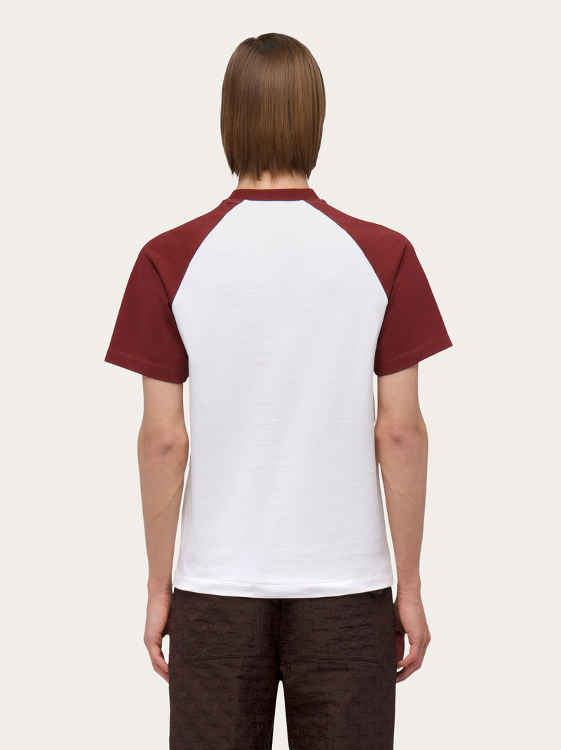 Flocked print t-shirt 3