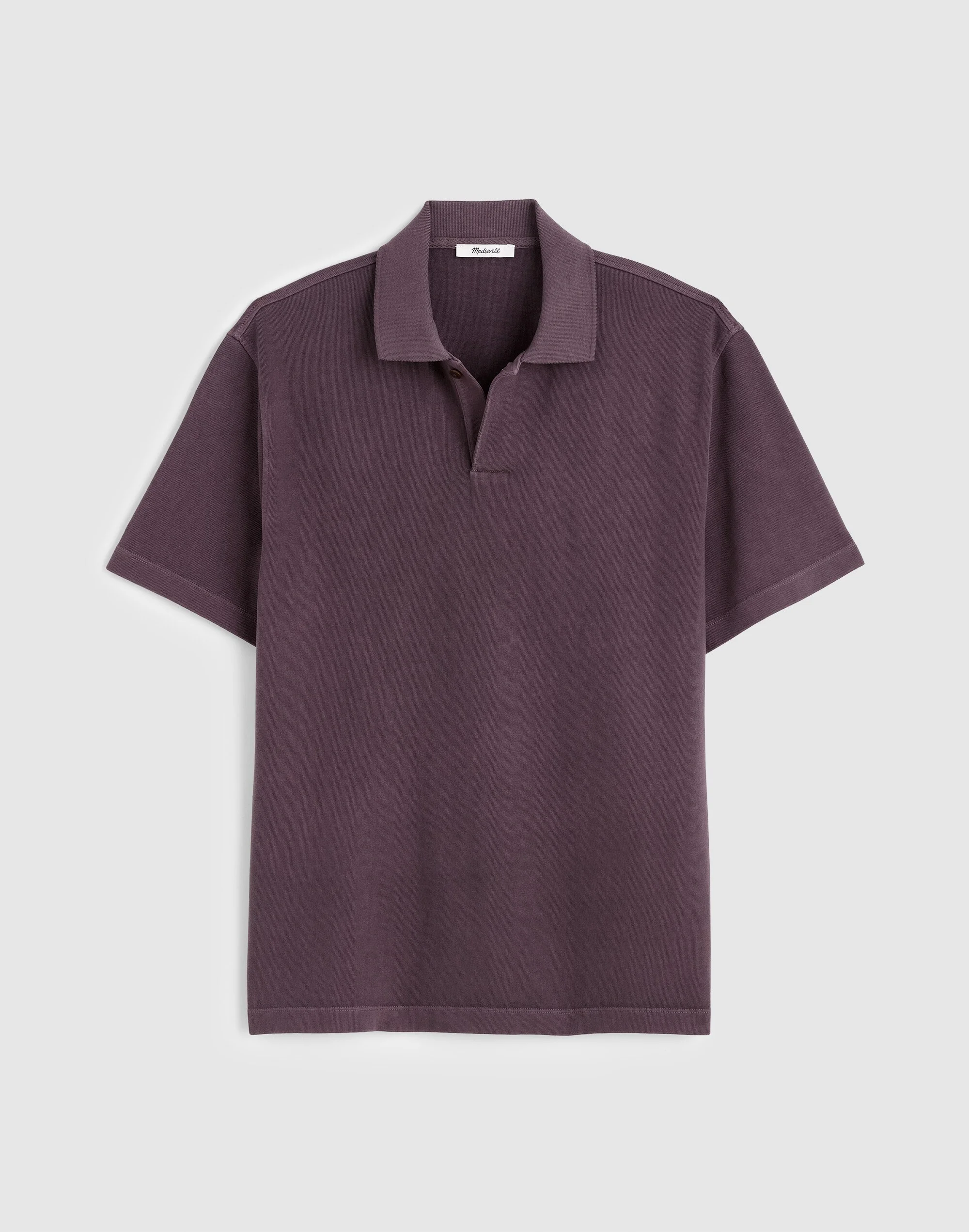 Short-Sleeve Compact-Knit Polo - 1