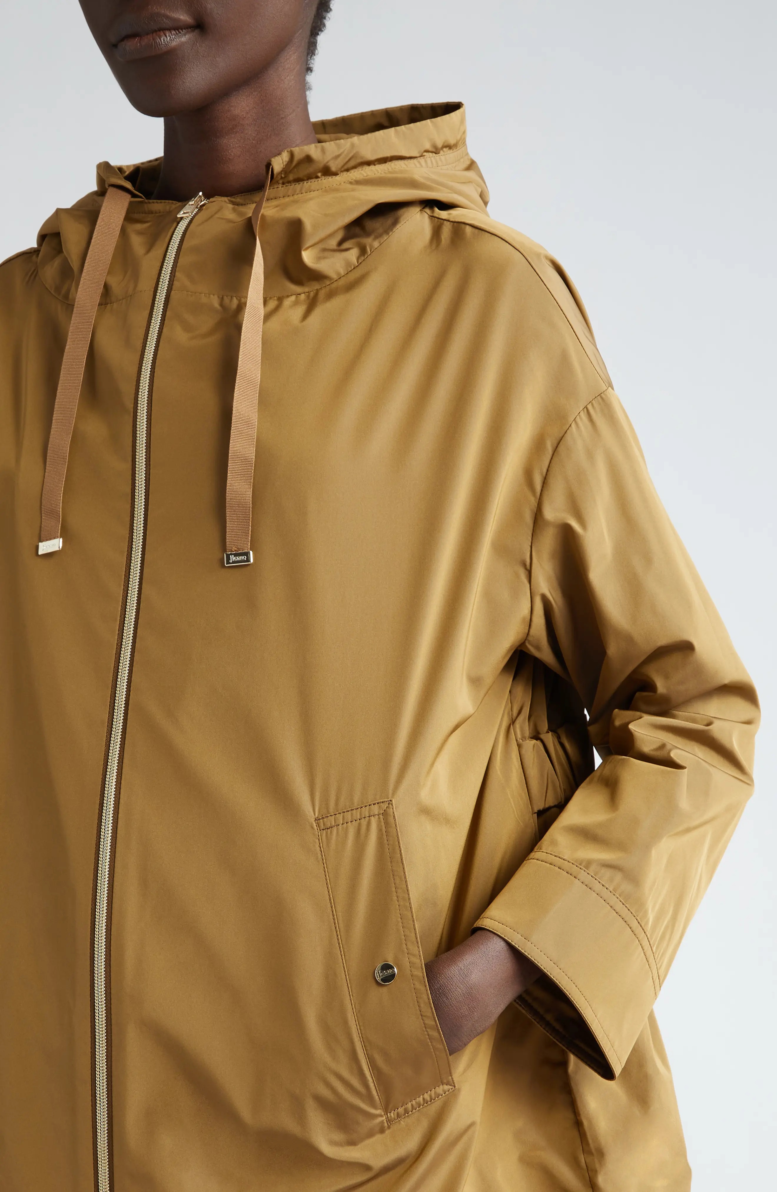 Techno Taffeta A-Line Parka - 4