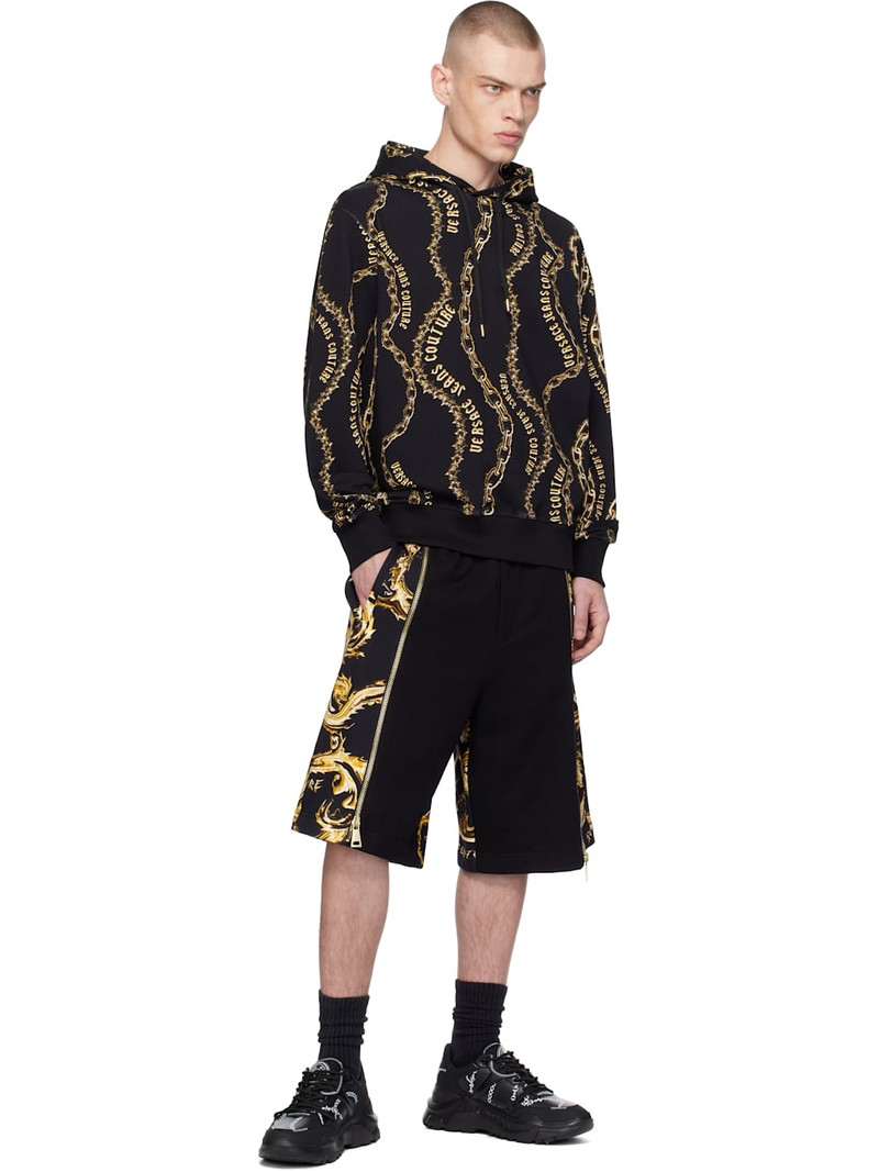 VERSACE JEANS COUTURE Black Chain Couture Hoodie outlook