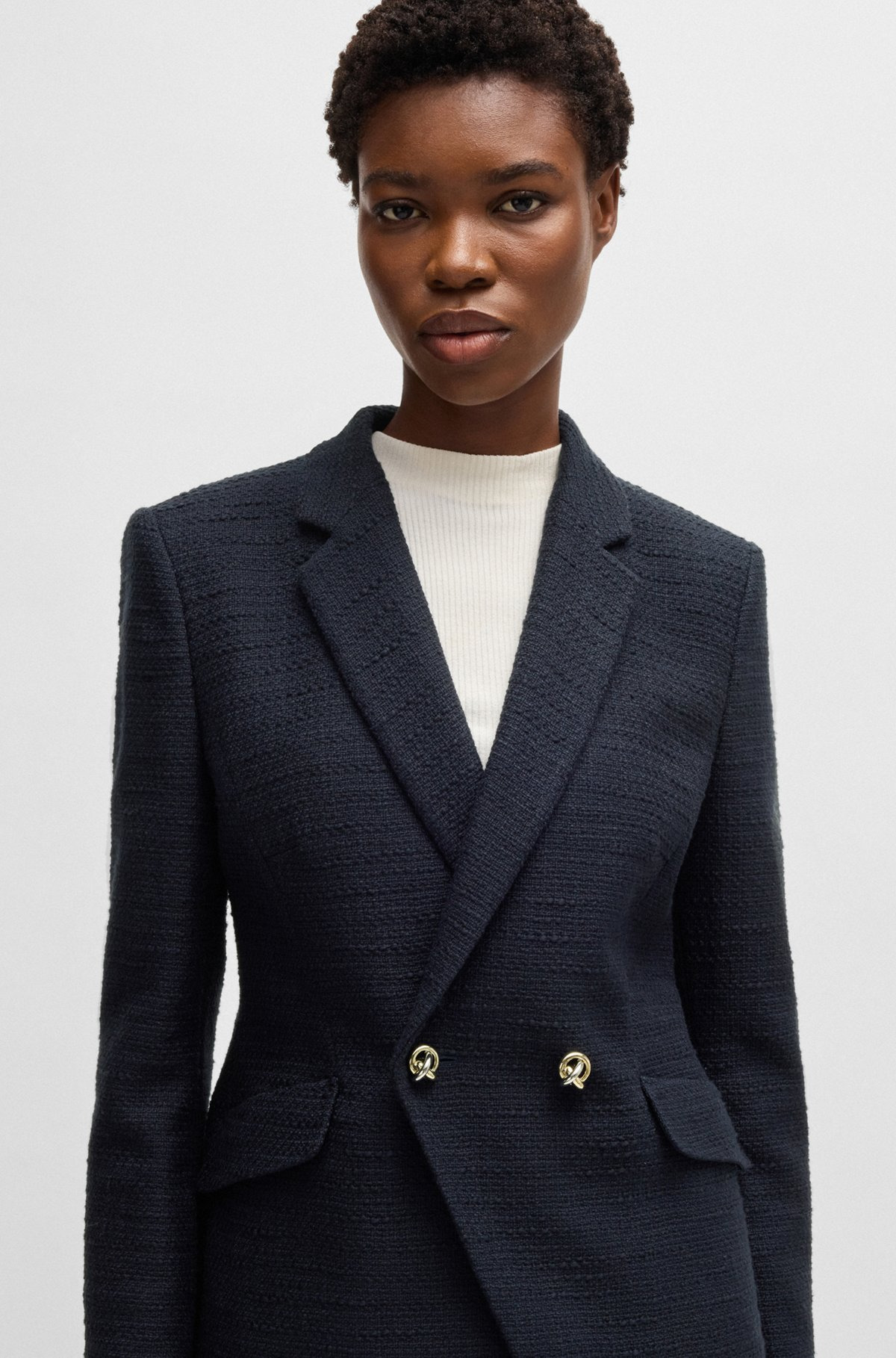 SLIM-FIT BLAZER IN TWEED - 5