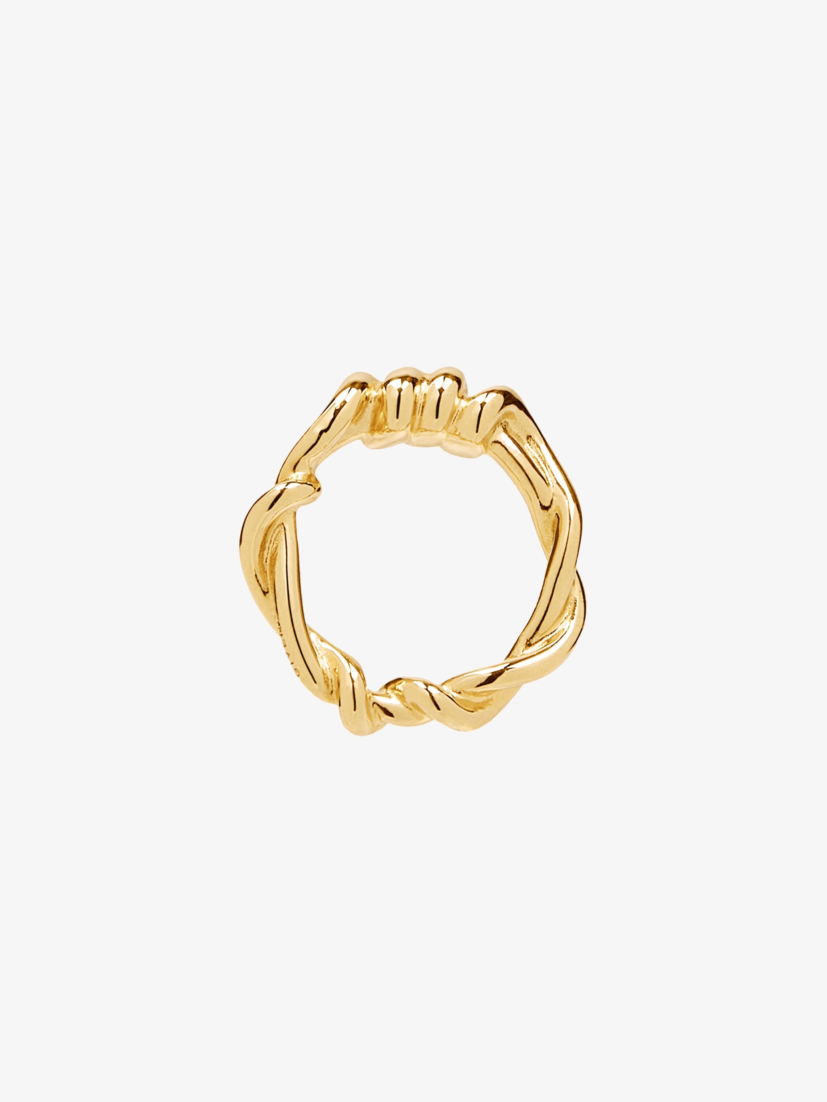 TWISTED RING IN METAL - 1