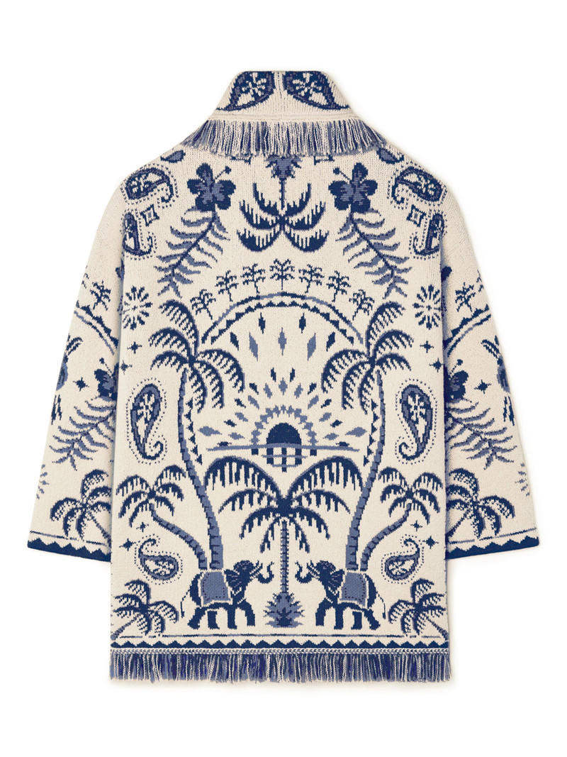 Alanui Lush Nature Foulard Cardigan outlook