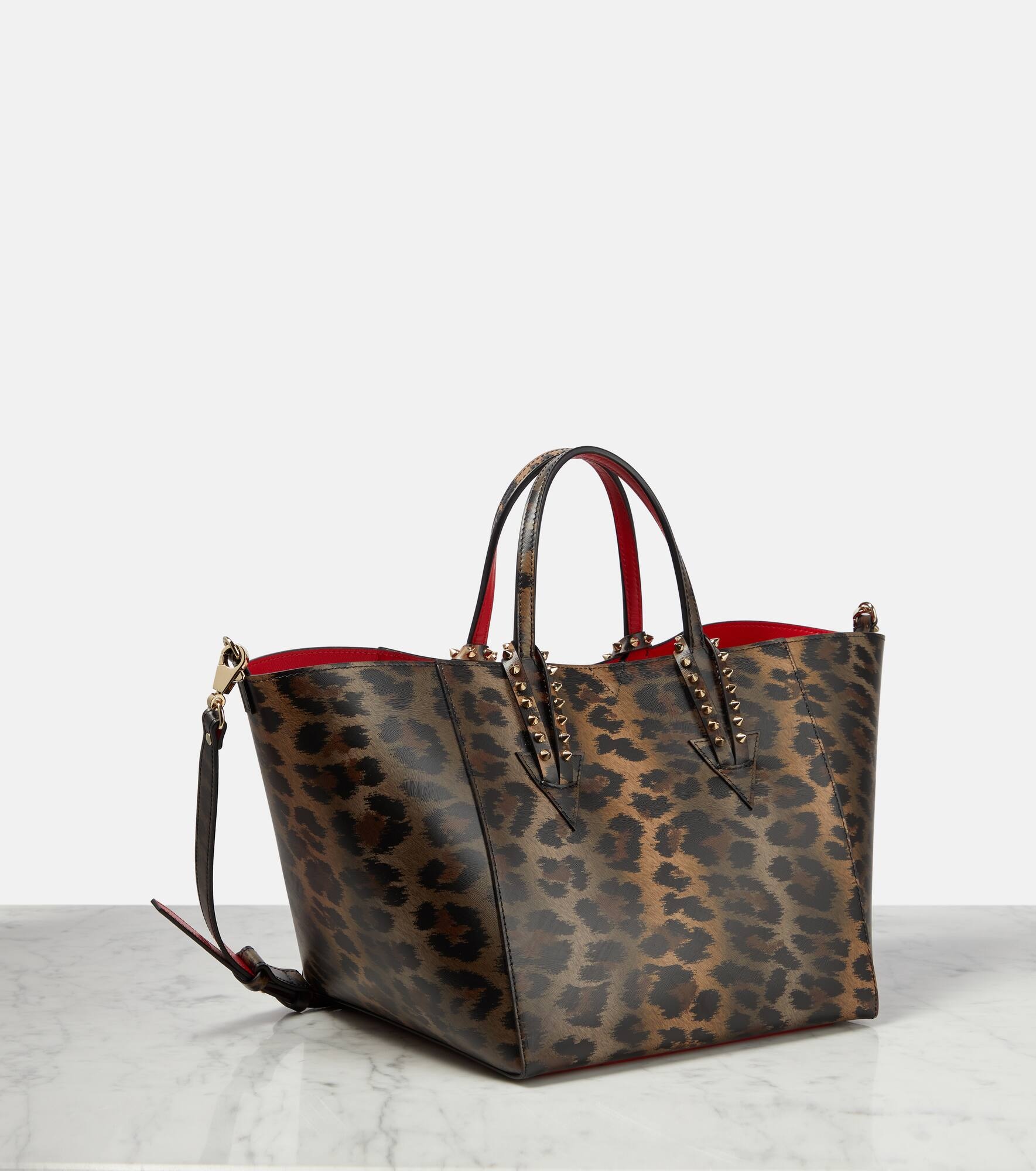 Cabachic Small leopard-print tote bag - 4