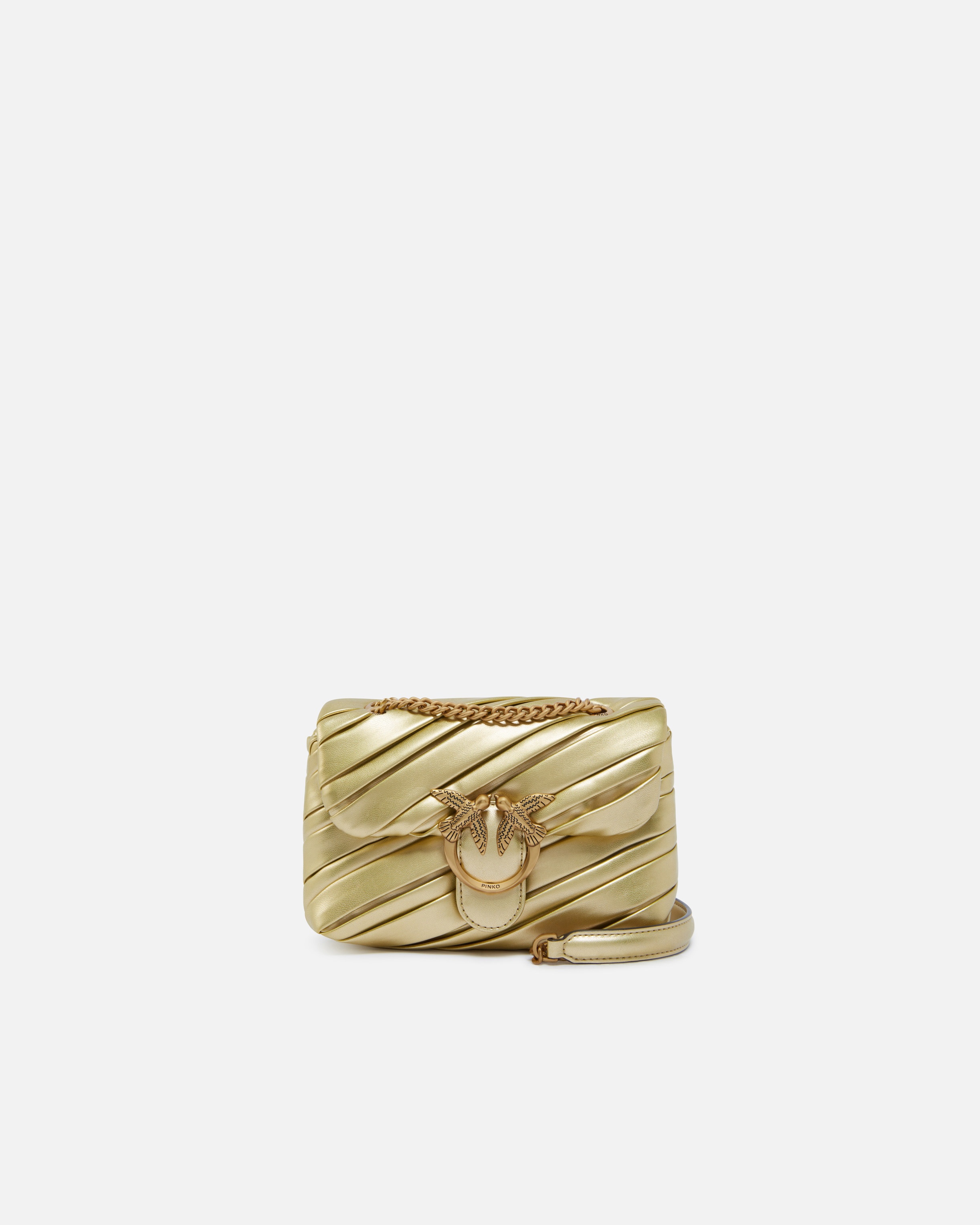 ELEGANT BABY LOVE BAG PUFF GOLDEN CROSSBODY BAG - 1