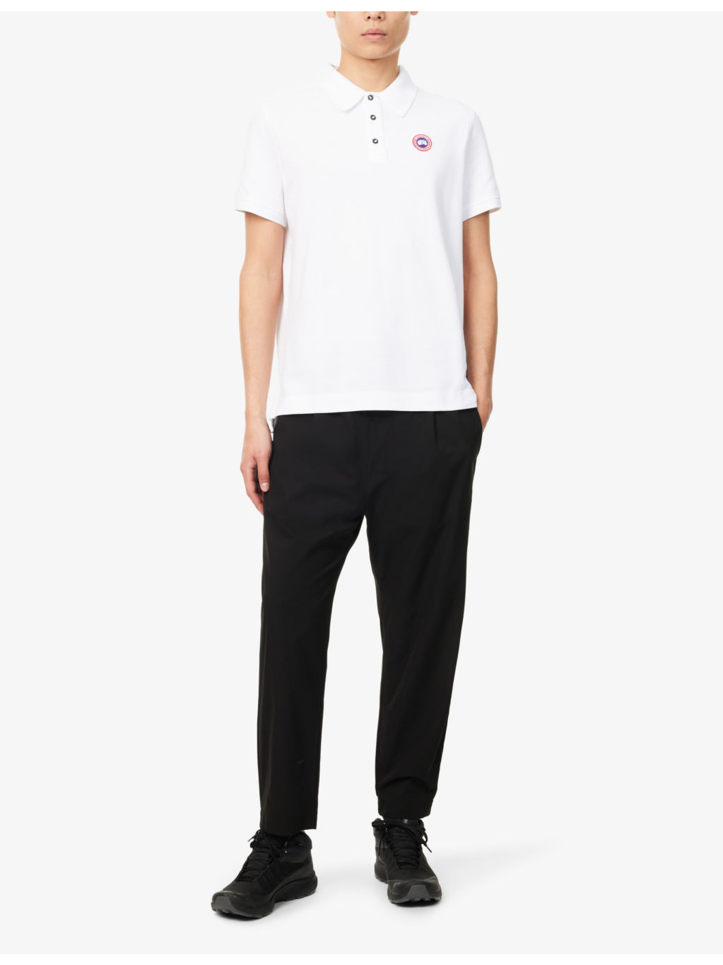 Beckley logo-patch cotton polo shirt - 2