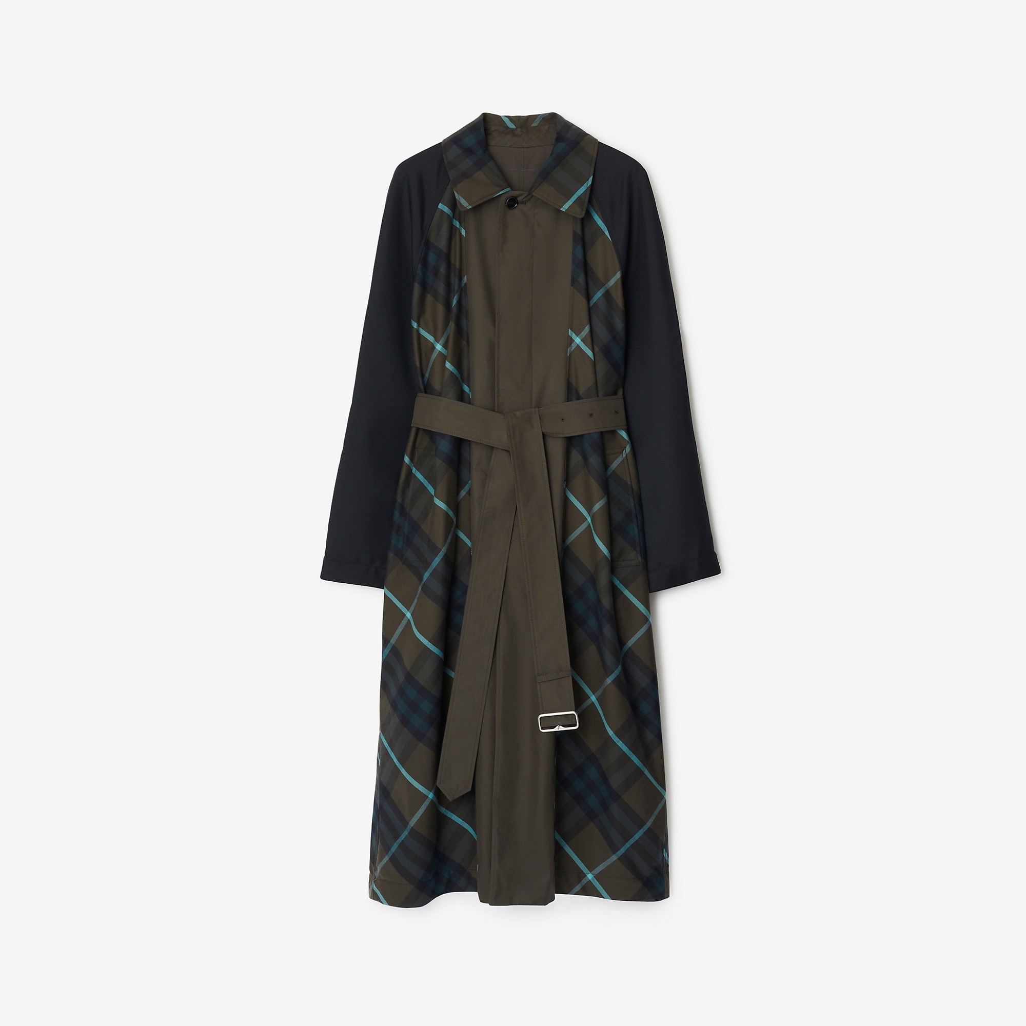 Check Reversible Car Coat - 1