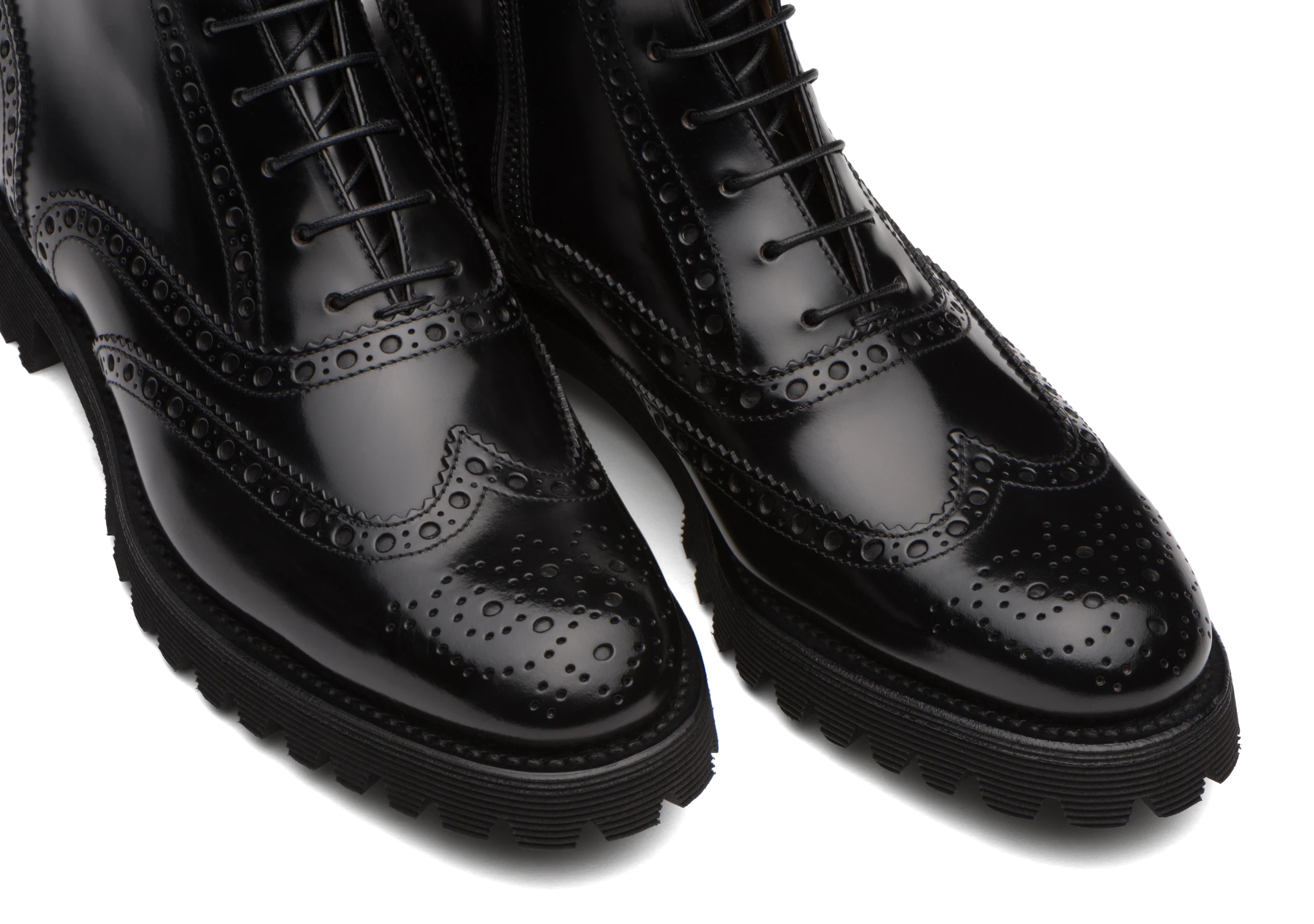Cammy
Polished Binder Lace Up Boot Brogue Black - 4