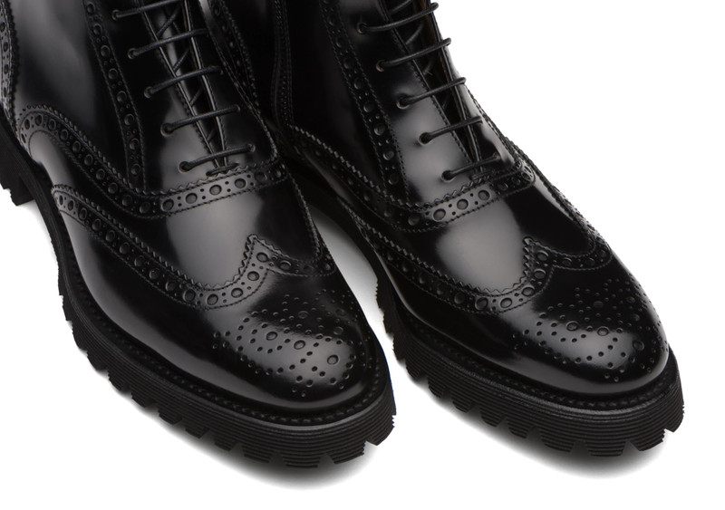 Cammy
Polished Binder Lace Up Boot Brogue Black 4
