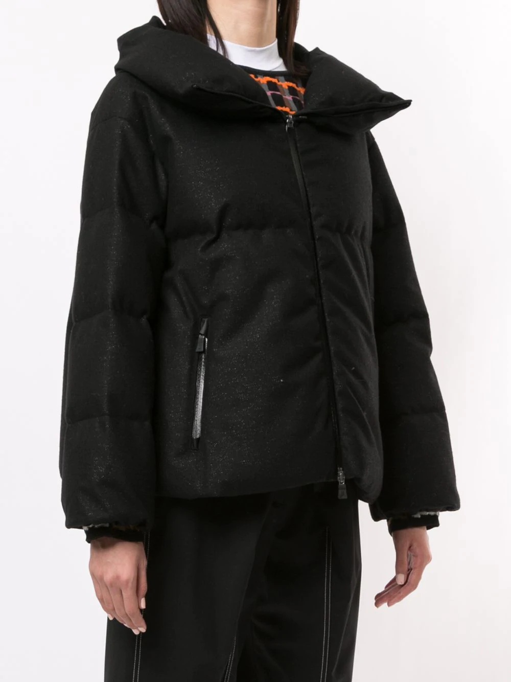 cropped puffer jacket - 3