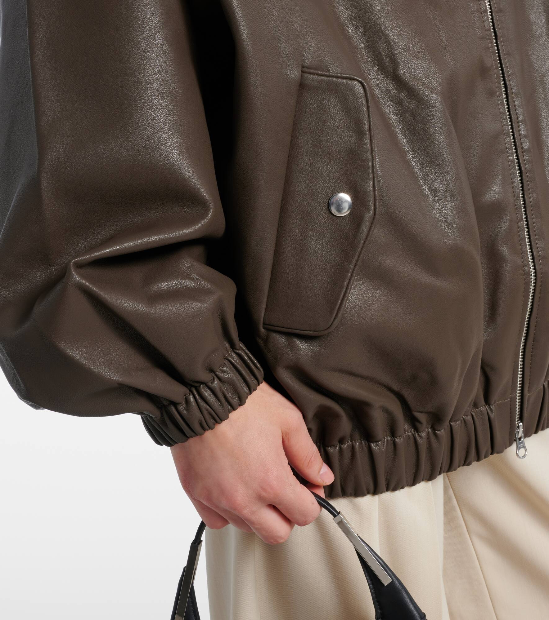 Senta faux leather bomber jacket - 5