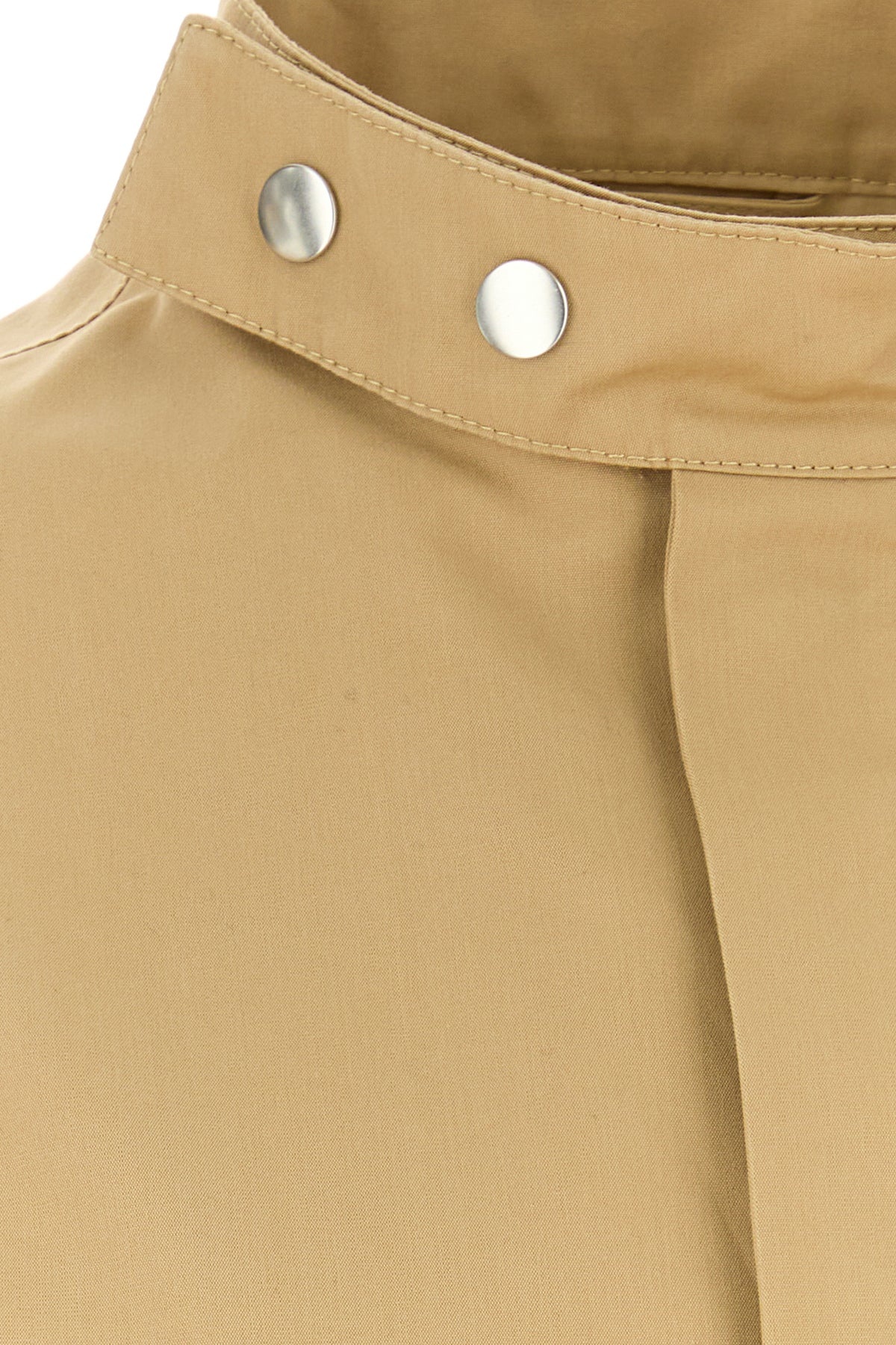 Beige cotton blend jacket - 5
