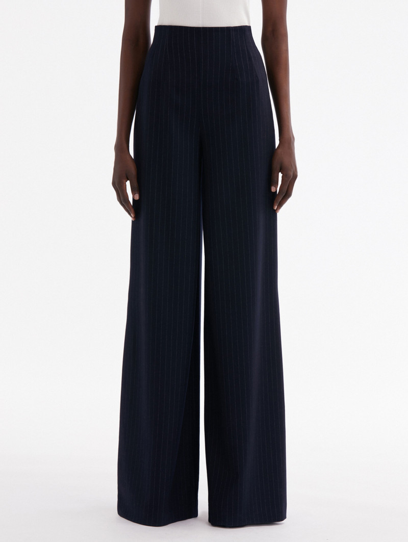 PINSTRIPED WIDE LEG PANT 1