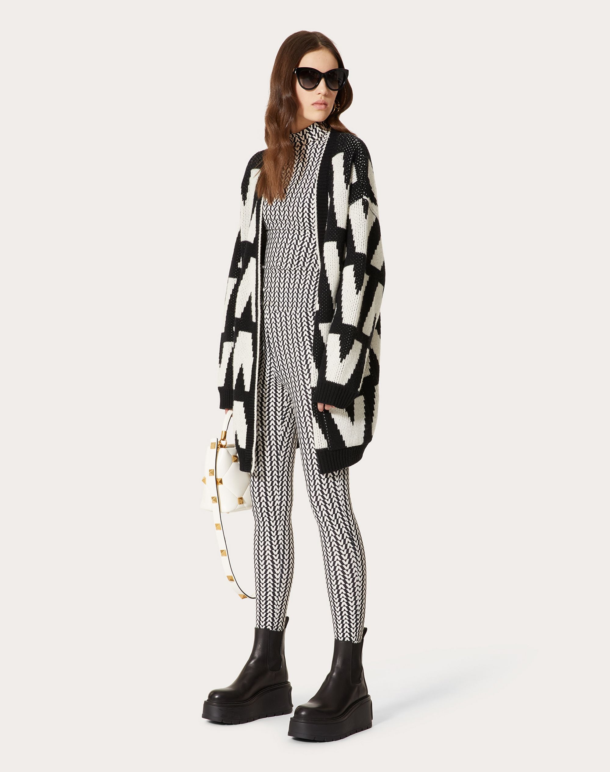 OPTICAL VALENTINO JERSEY TOP - 2