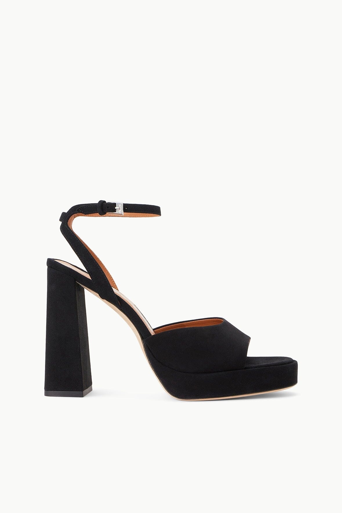 STAUD SOLANGE PLATFORM BLACK SUEDE - 1