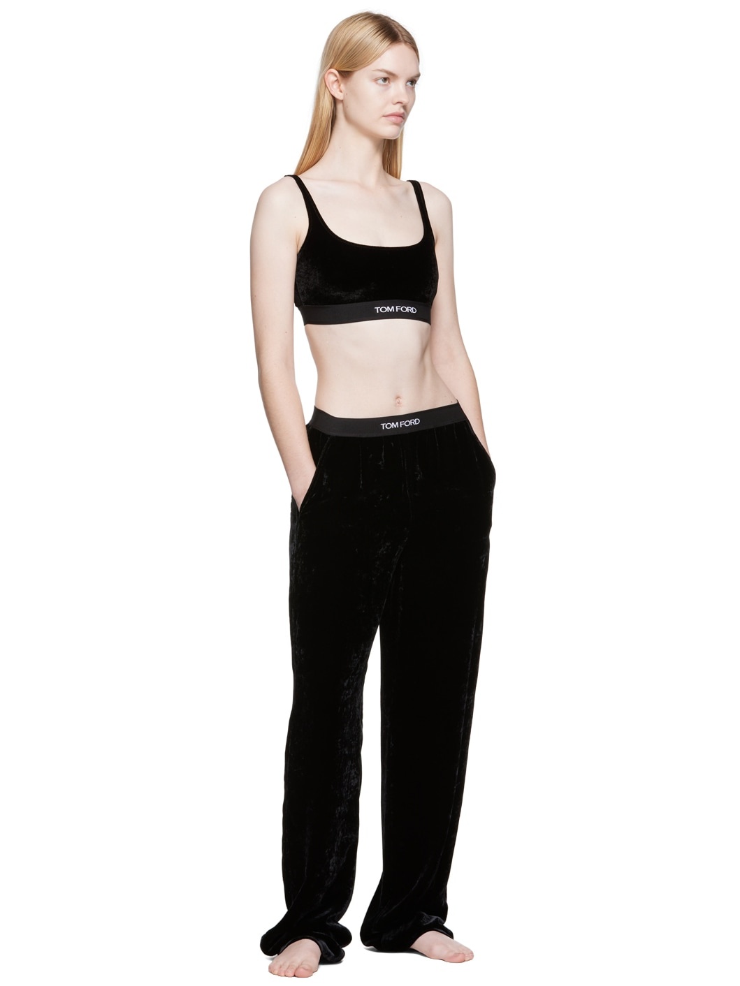 Black Lightweight Lounge Pants - 4