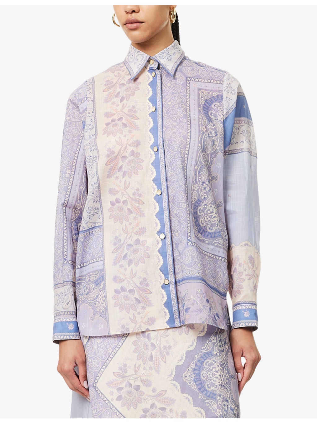 Lucky Bandana-Print Cotton Shirt - 3