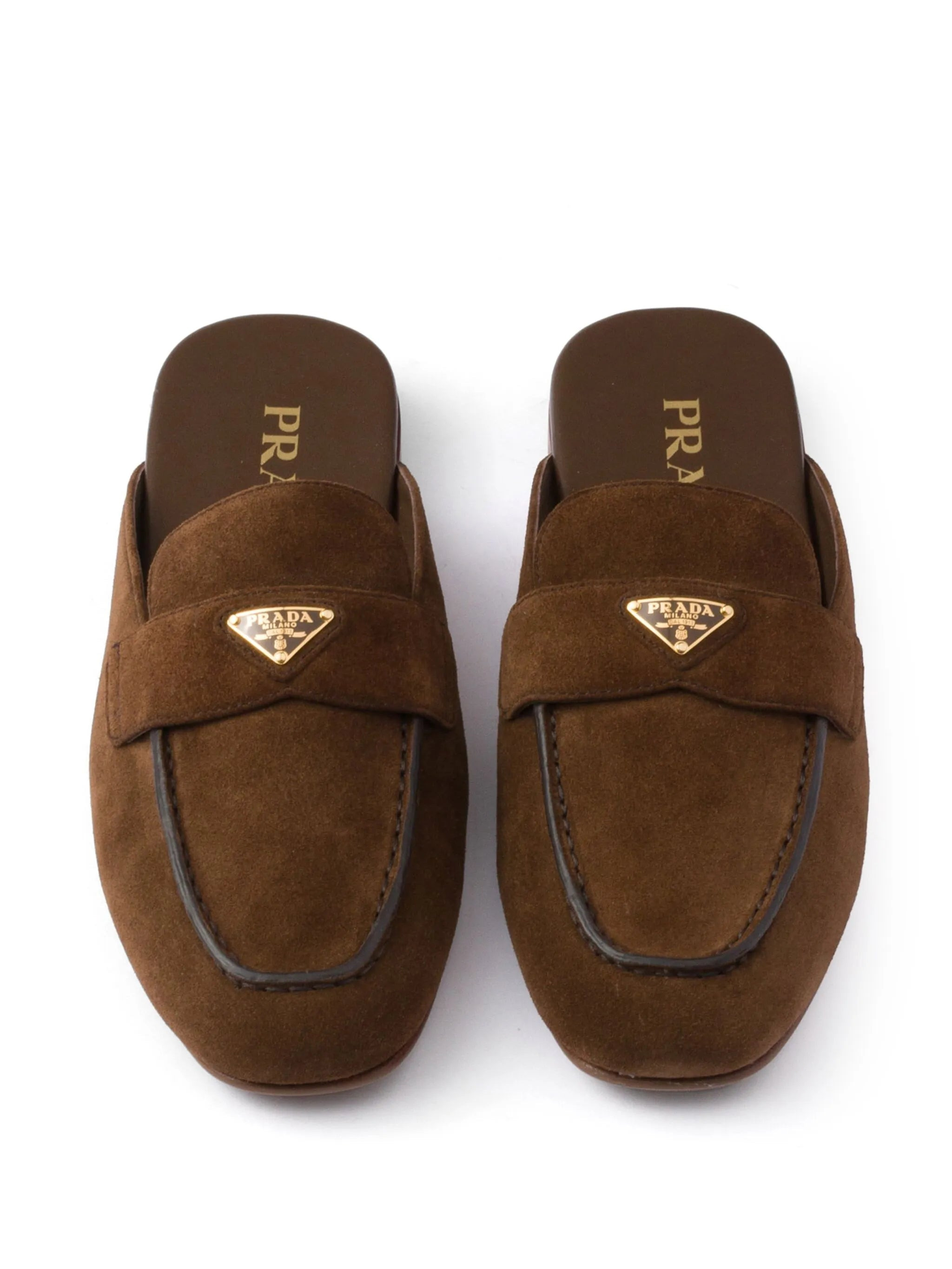 Prada Suede Mules - 5