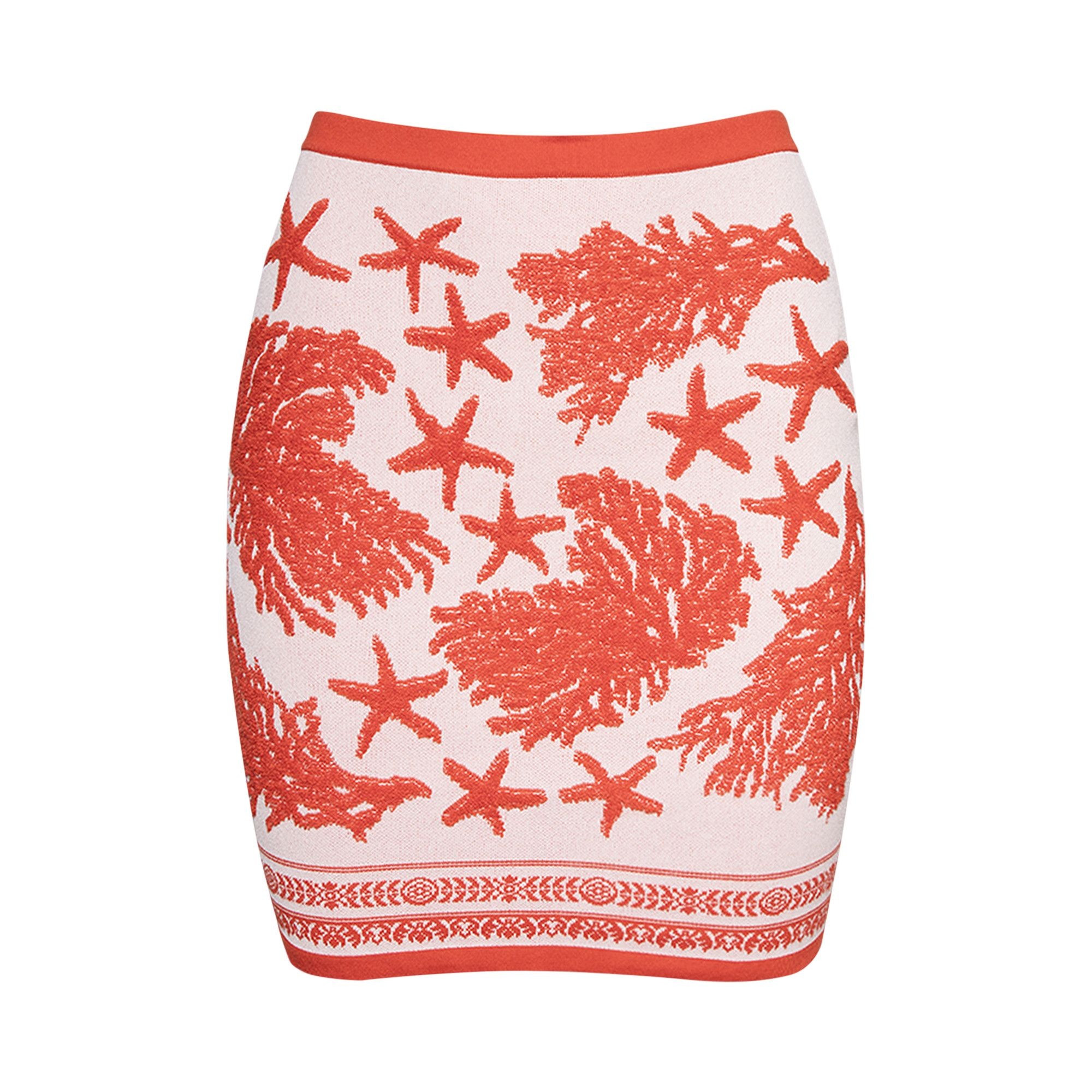Versace Sea Knit Mini Skirt 'Dusty Rose' - 1