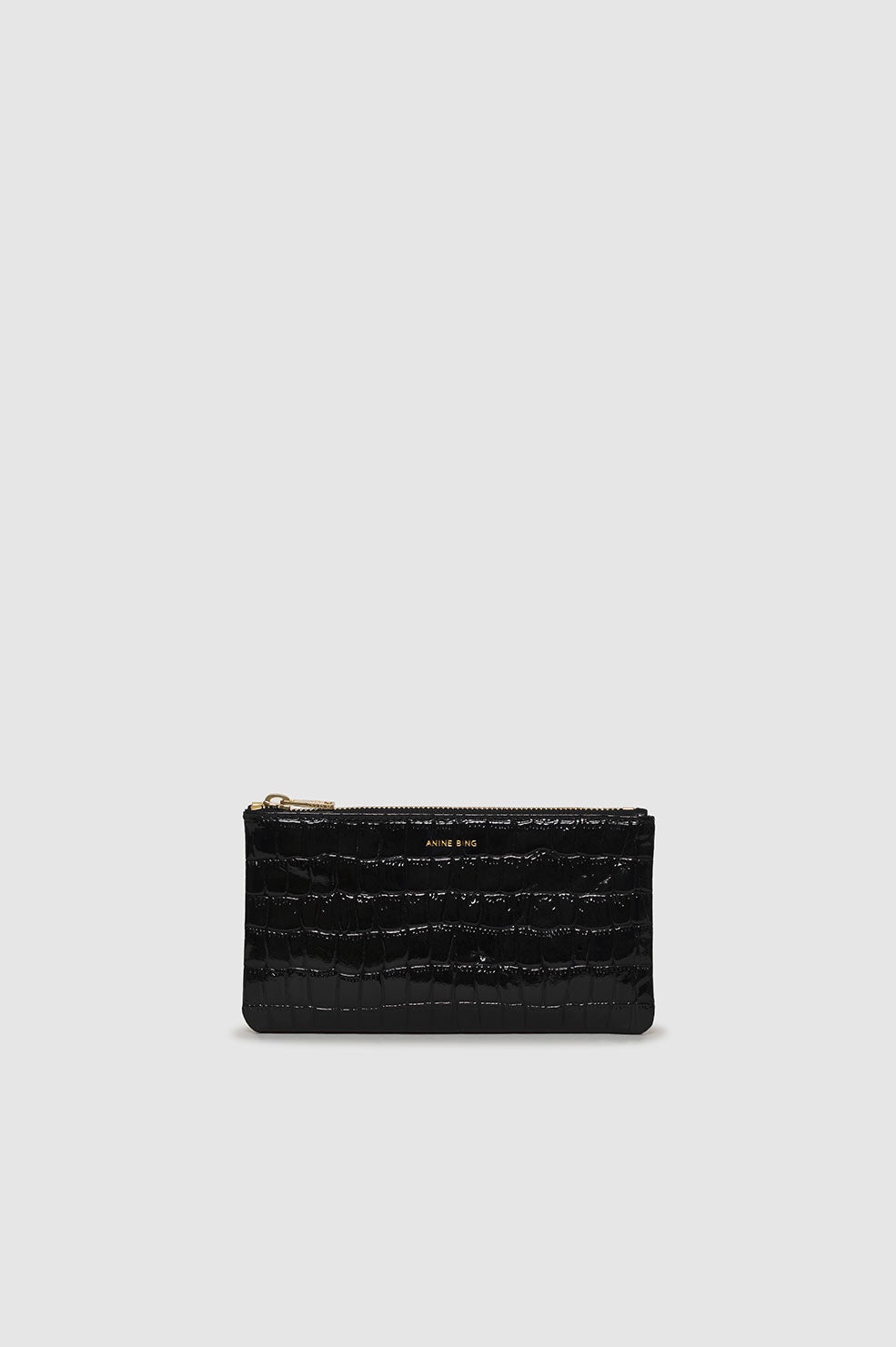 Elly Pouch - Black Embossed - 1