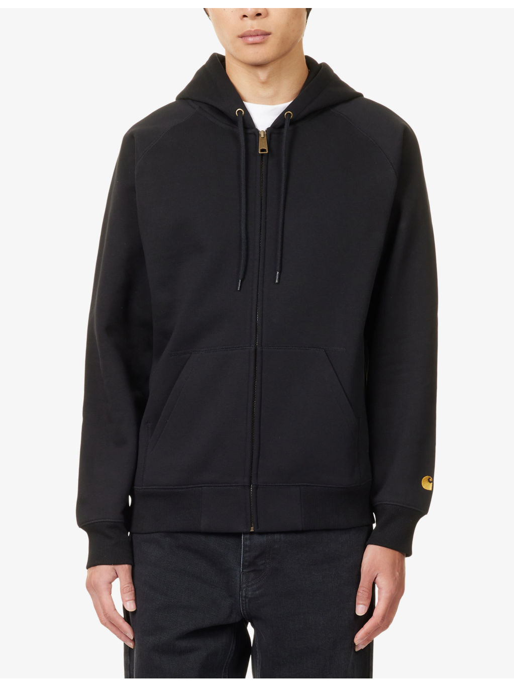 Logo-Embroidered Zip-Up Cotton-Blend Hoody - 3