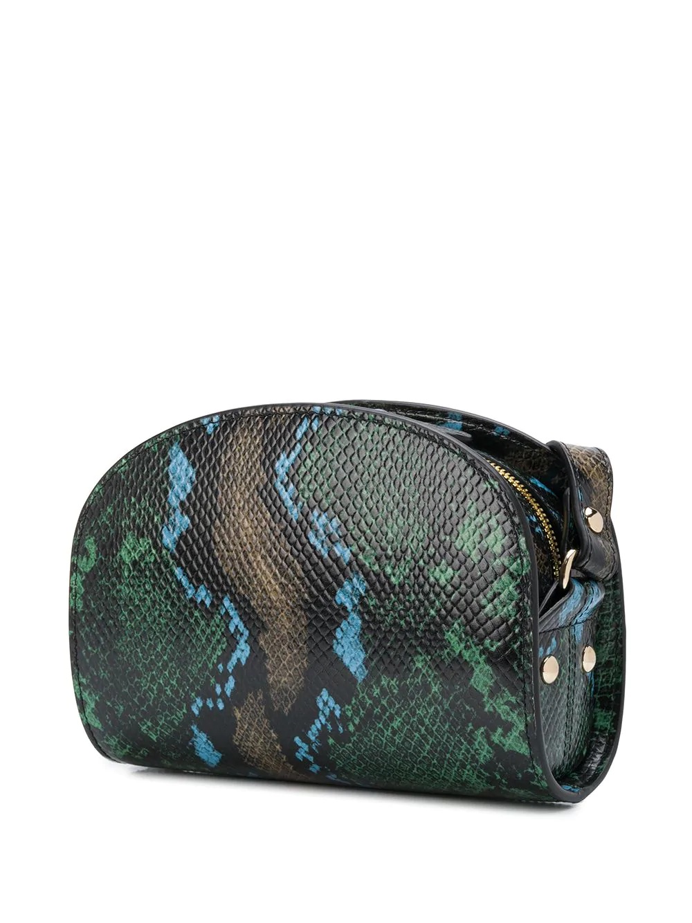 Demi-Lune Mini snake-effect bag - 3